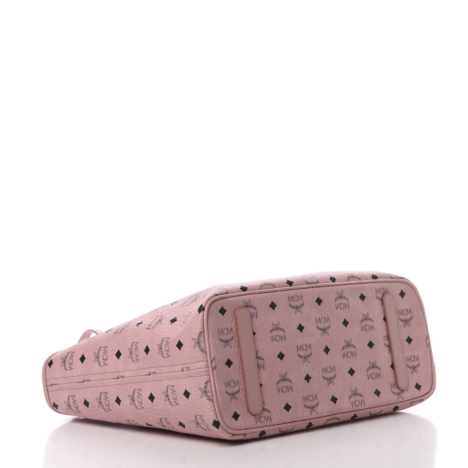 MCM Visetos Medium Anya Shopper Tote Soft Pink 4 of 10