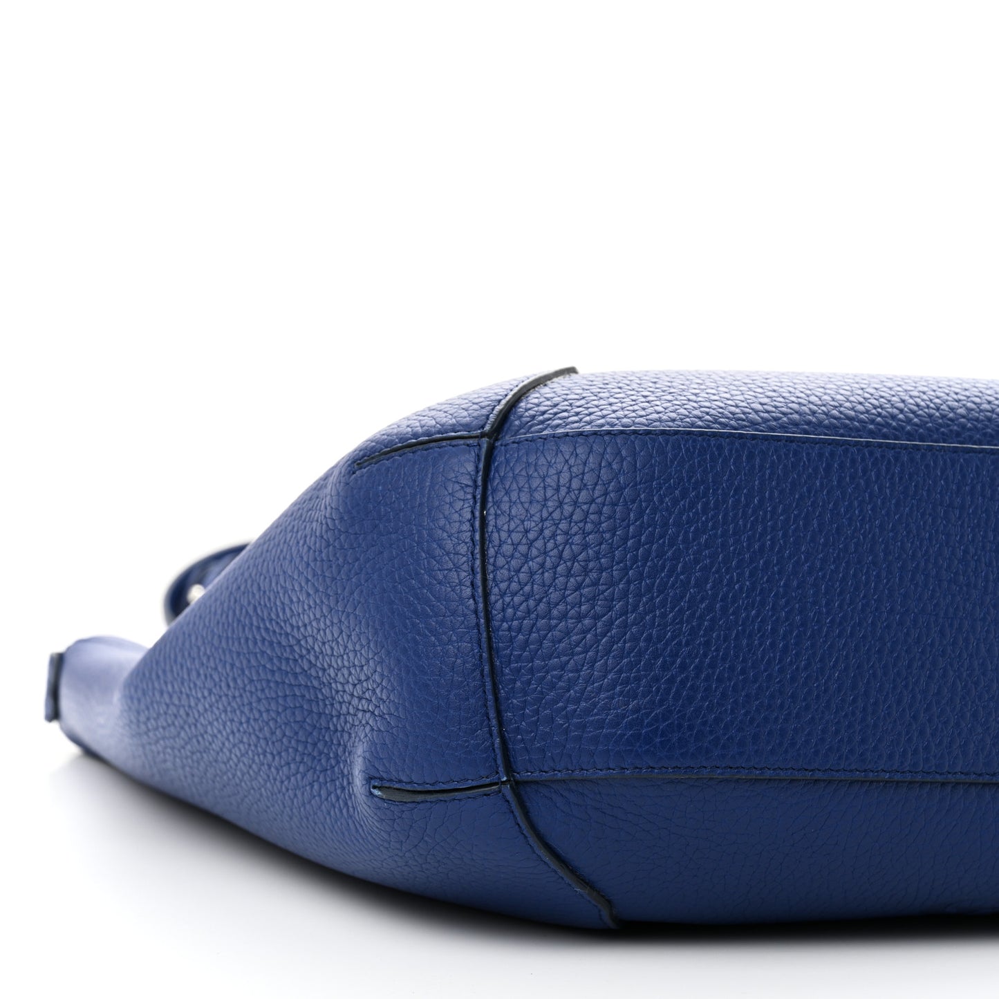 Grained Calfskin Medium Edge Tote Blue