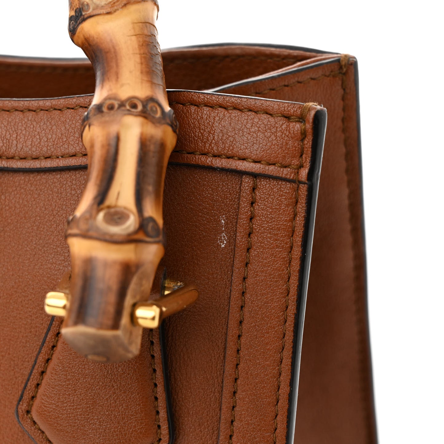 Wonka Grain Calfskin Mini Diana Tote Bag Cuir