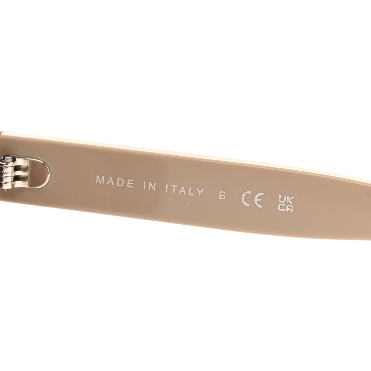 Acetate Pantos Logo Sunglasses 5458-A Beige