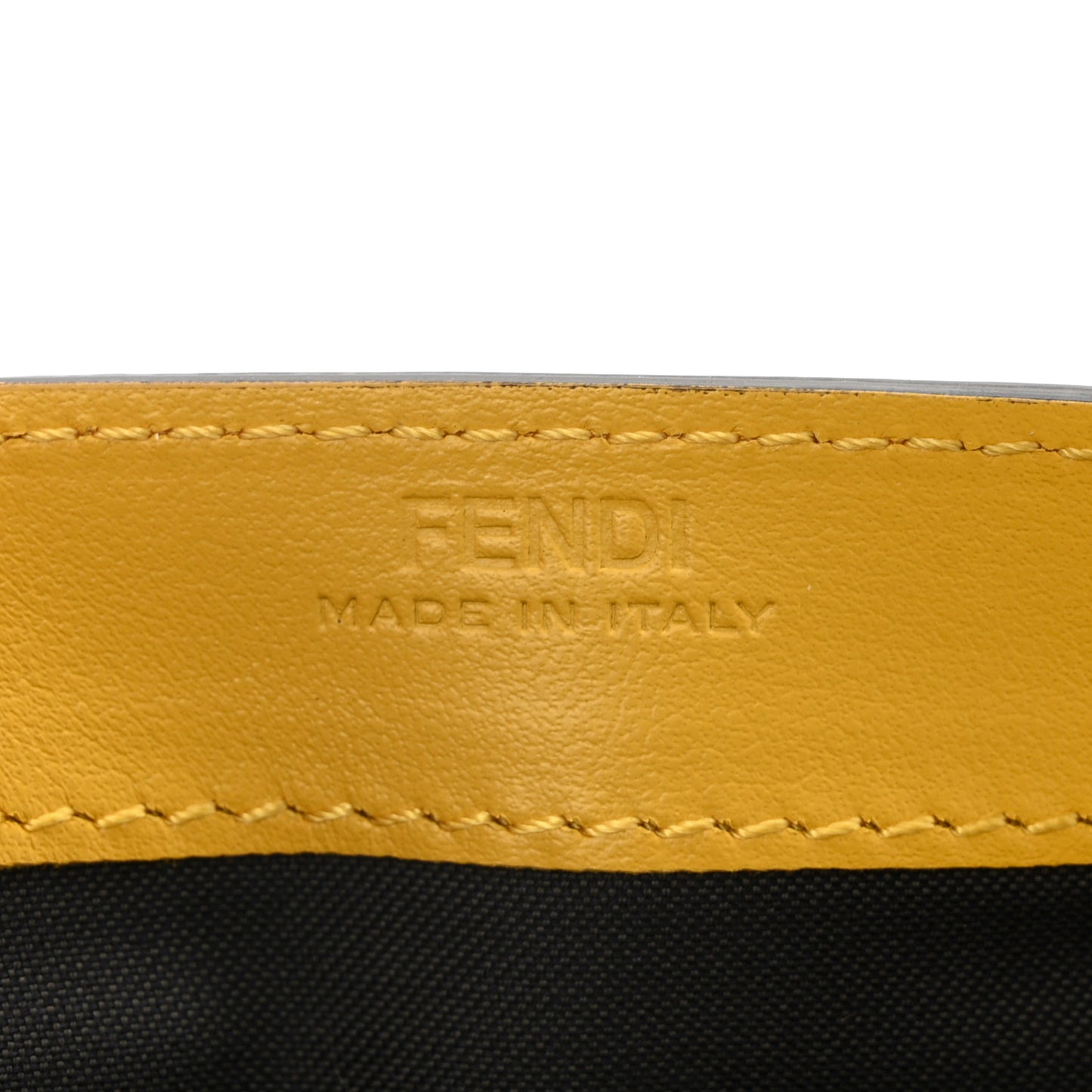 Vitello Cruise F is Fendi Bi-Color FF 1974 Embossed Continental Envelope Wallet On Chain Maya Yellow