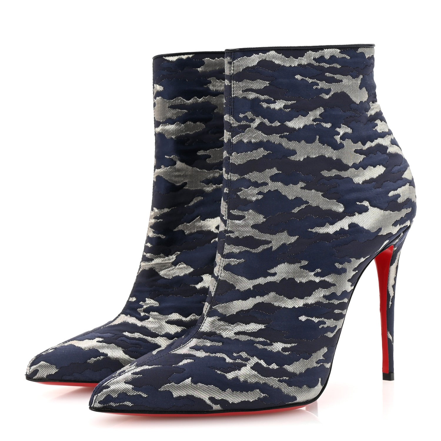 Christian Louboutin Jacquard Camouloubi So Kate Booty 100 Ankle Boots 39.5 Bavarios 4 of 9