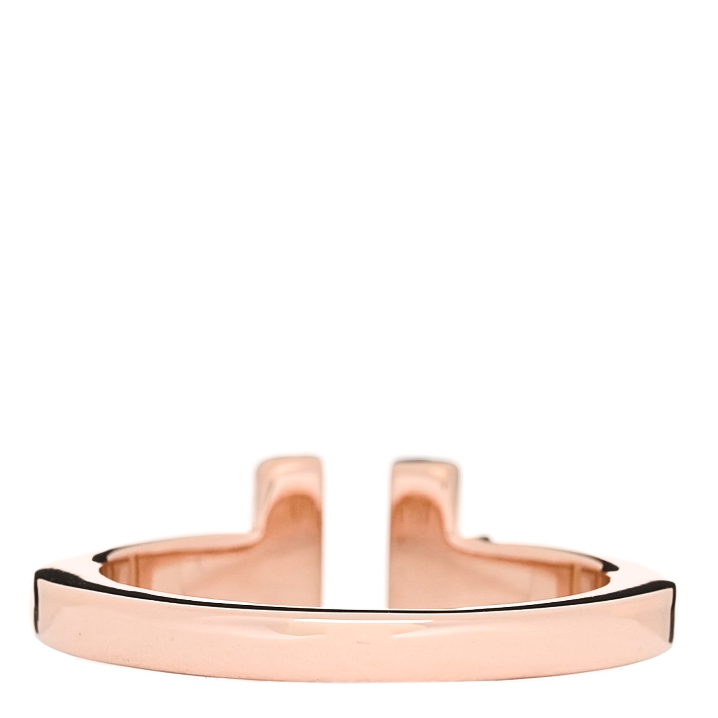 18K Rose Gold T Square Ring 54 7