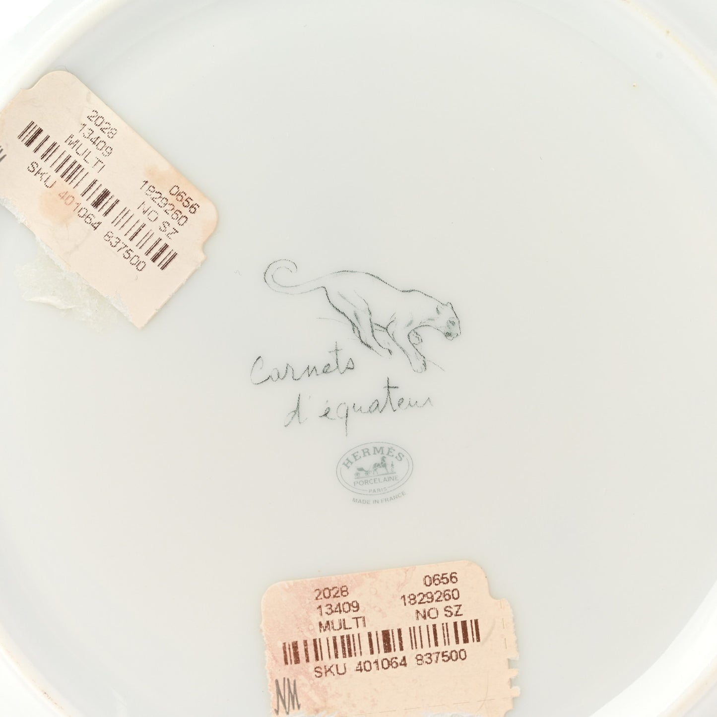 Porcelain Carnets d'Equateur Lions Salad Plate