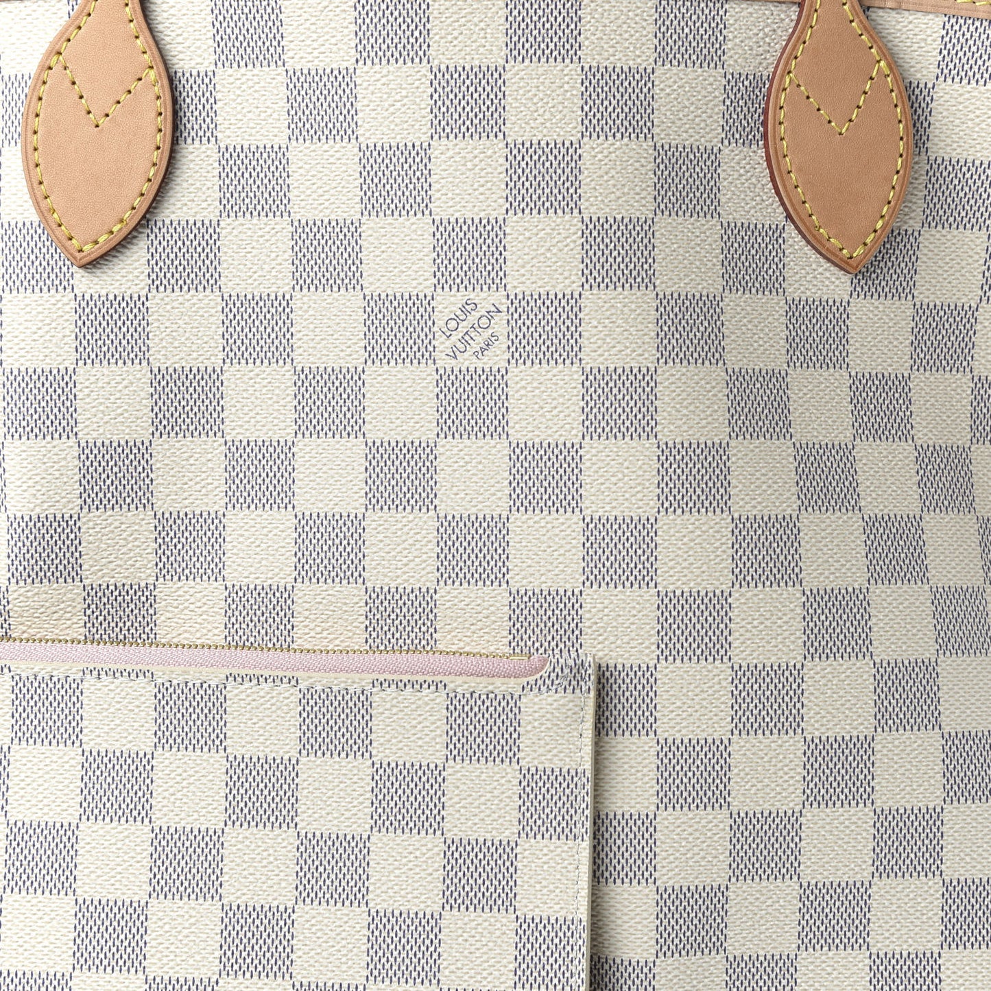 Damier Azur Neo Neverfull MM Rose Ballerine