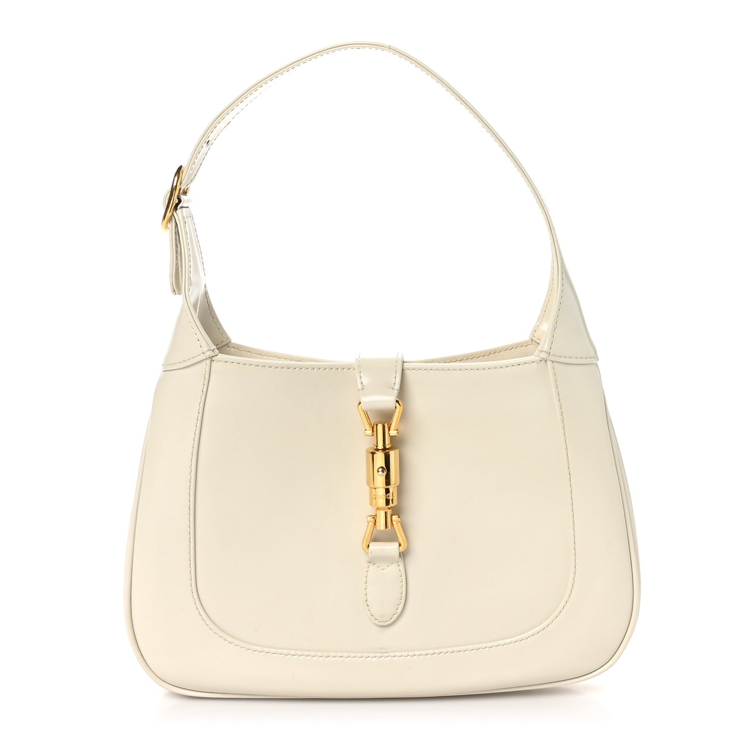 Boarded Dyana Lux Calfskin Small Jackie 1961 Hobo Mystic White