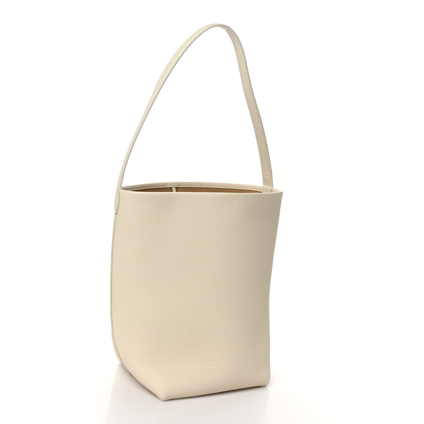 Grained Calfskin Medium N/S Park Tote Ivory