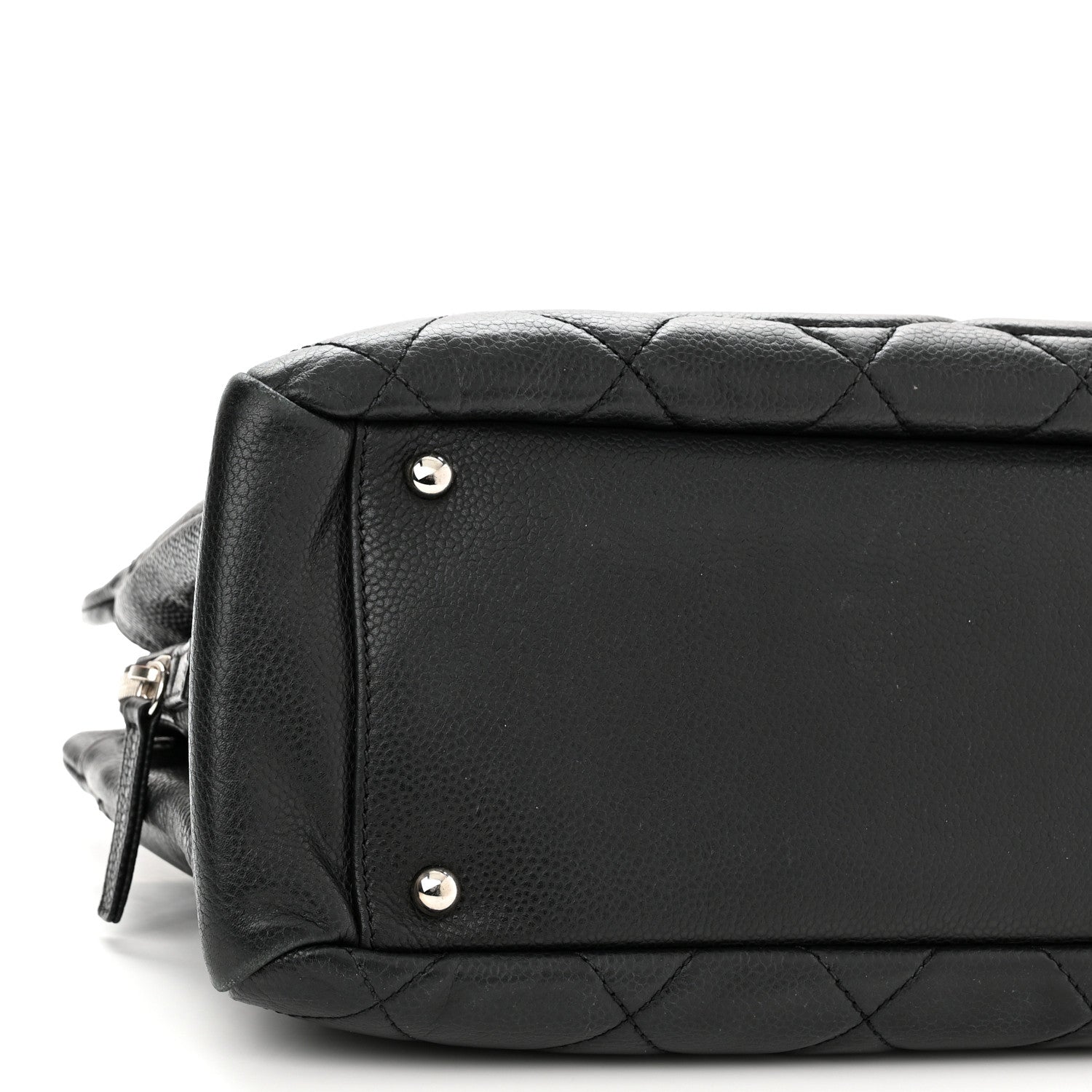 Chanel Caviar Quilted CC Timeless Soft Tote Black 9 of 10