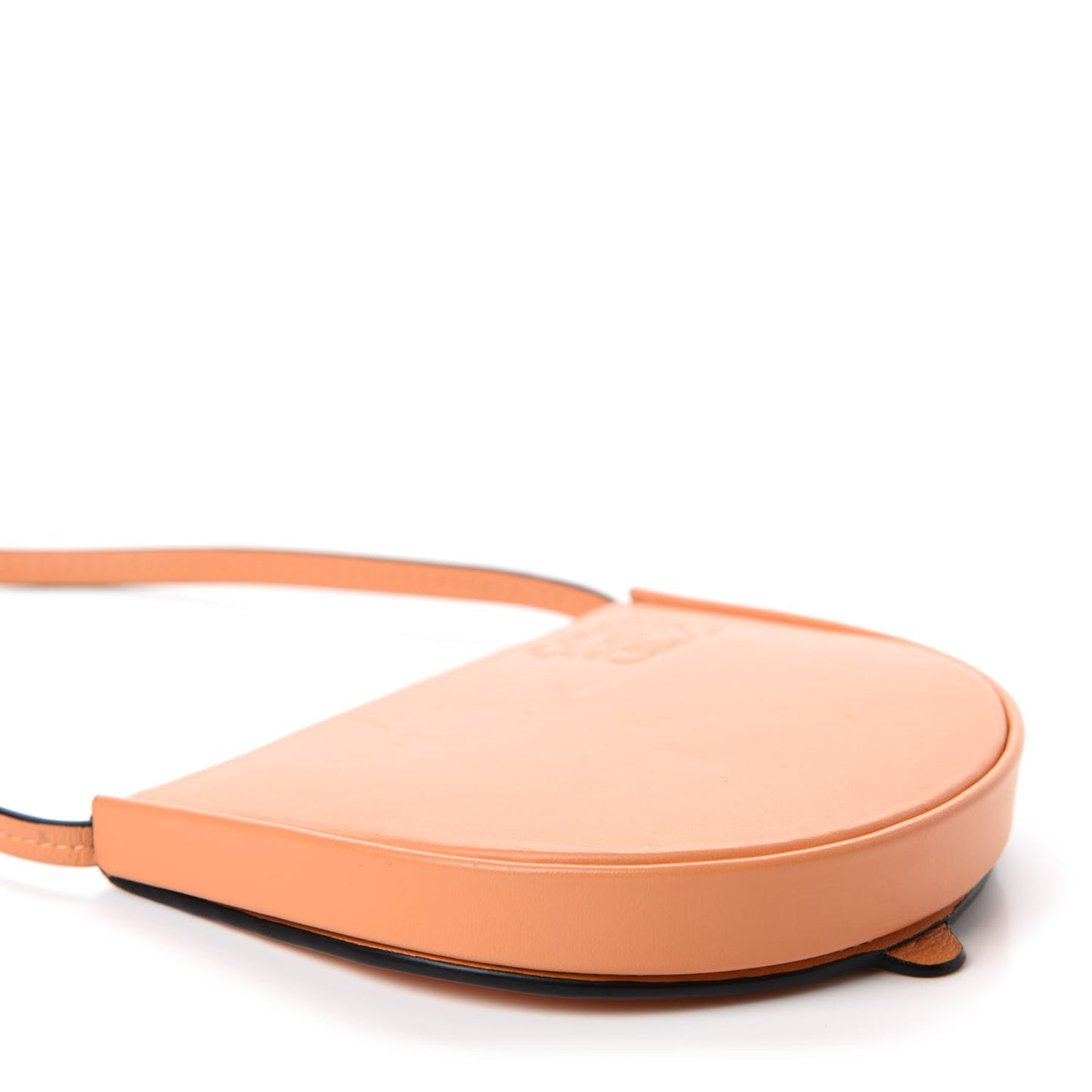 Soft Calfskin Small Heel Bag Apricot