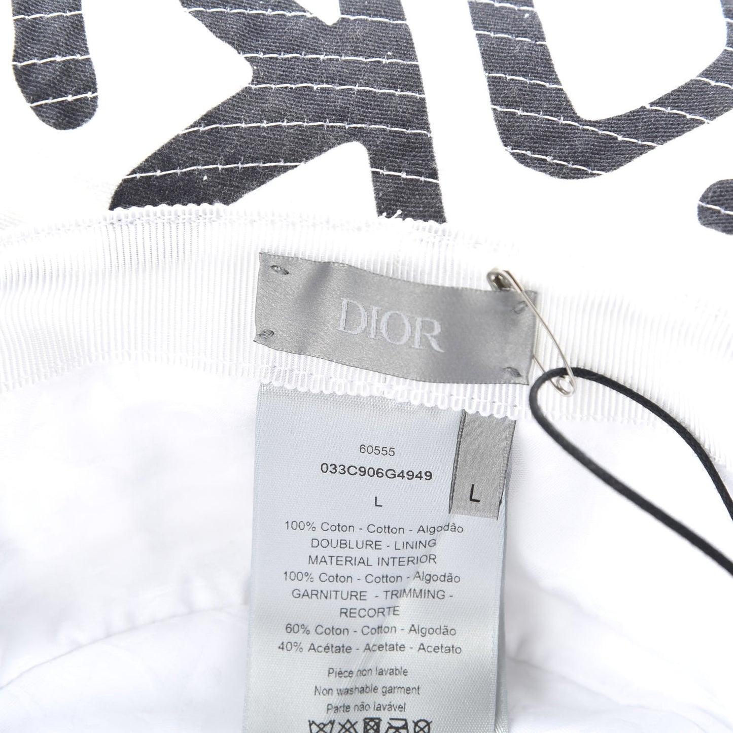 X SHAWN STUSSY Bucket Hat L Black White