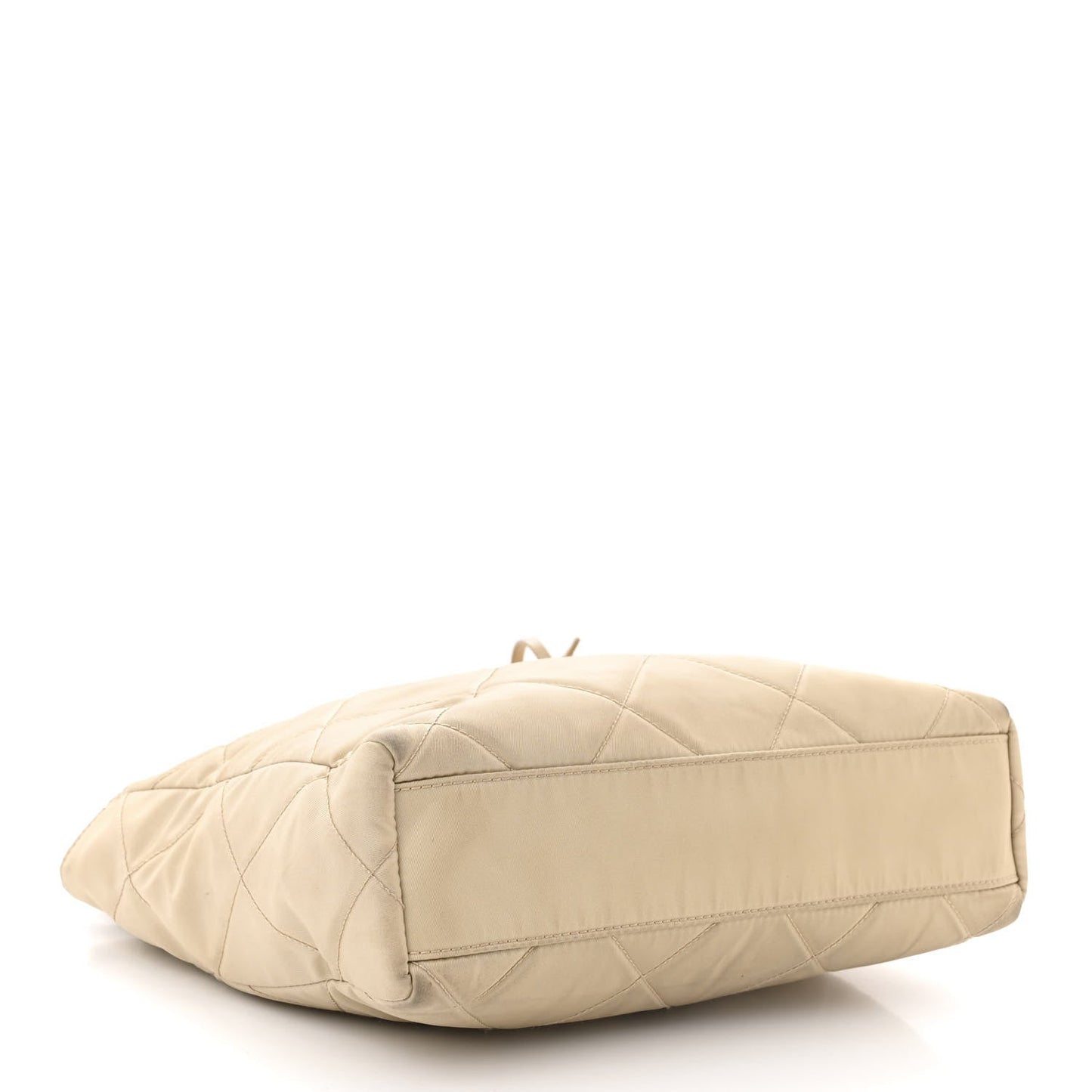 Re-Nylon Stitched Re-Edition 1995 Chaine Small Tote Bag Desert Beige