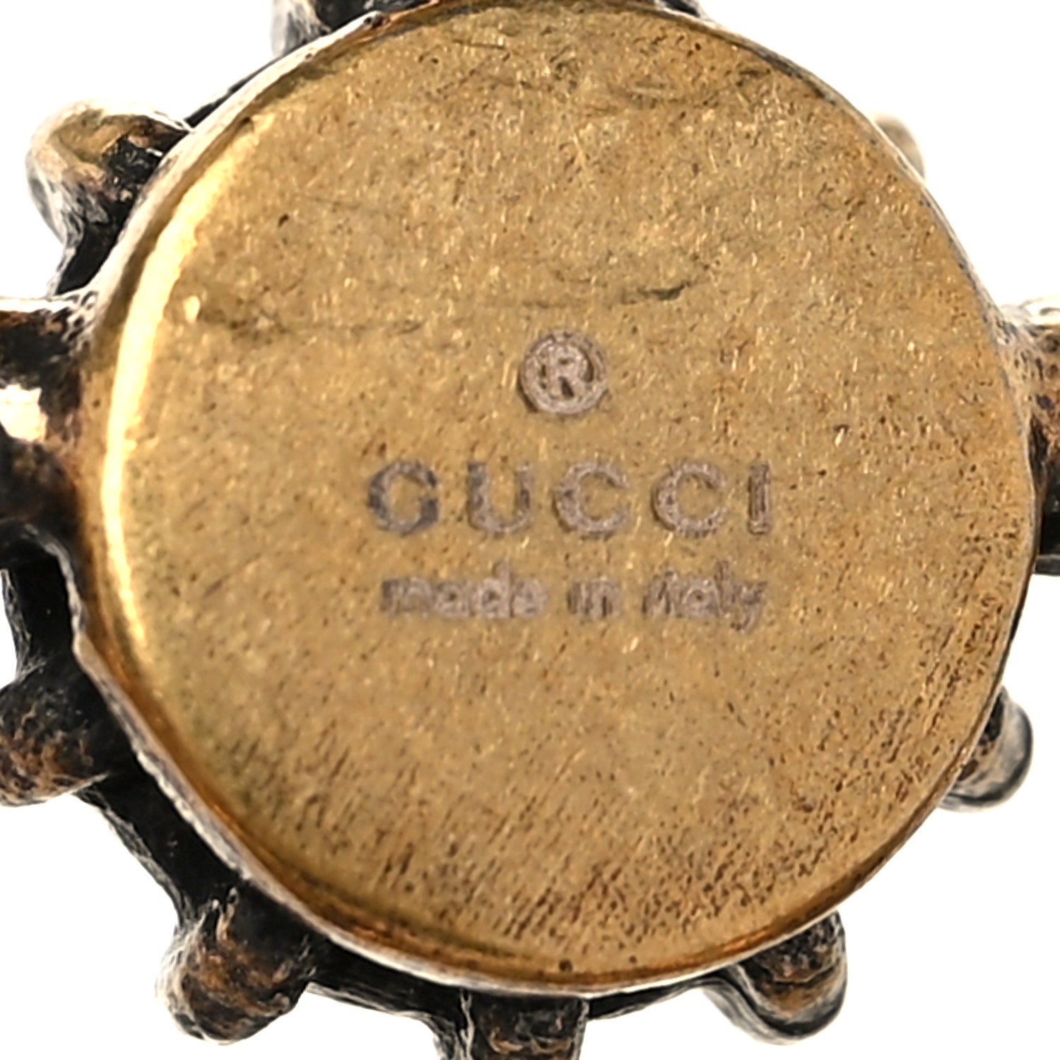 Gucci Crystal Pearl Marmont Dragon Necklace Aged Gold Multicolor 4 of 4