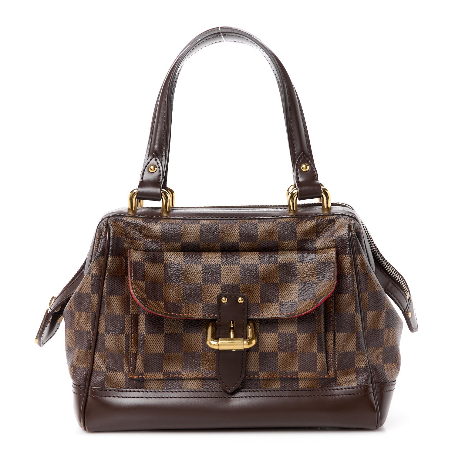 LOUIS VUITTON Damier Ebene Knightsbridge leather damier belt Handbag N51201 Brown main image 1