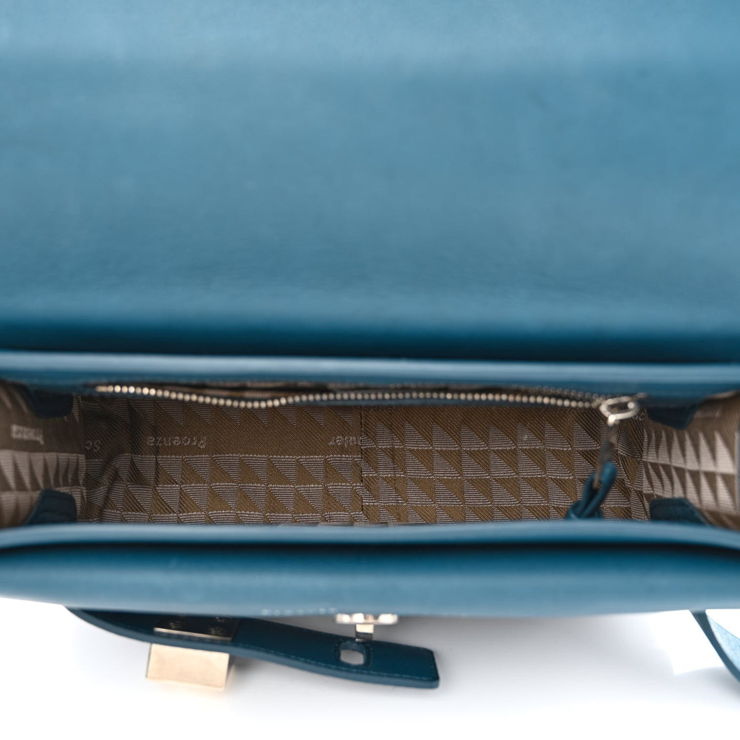 Calfskin Mini PS11 Classic Shoulder Bag Dark Teal