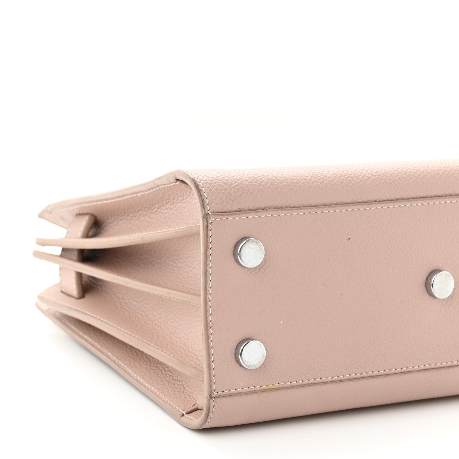 Saint Laurent Grained Calfskin Nano Sac de Jour Antique Rose 9 of 15