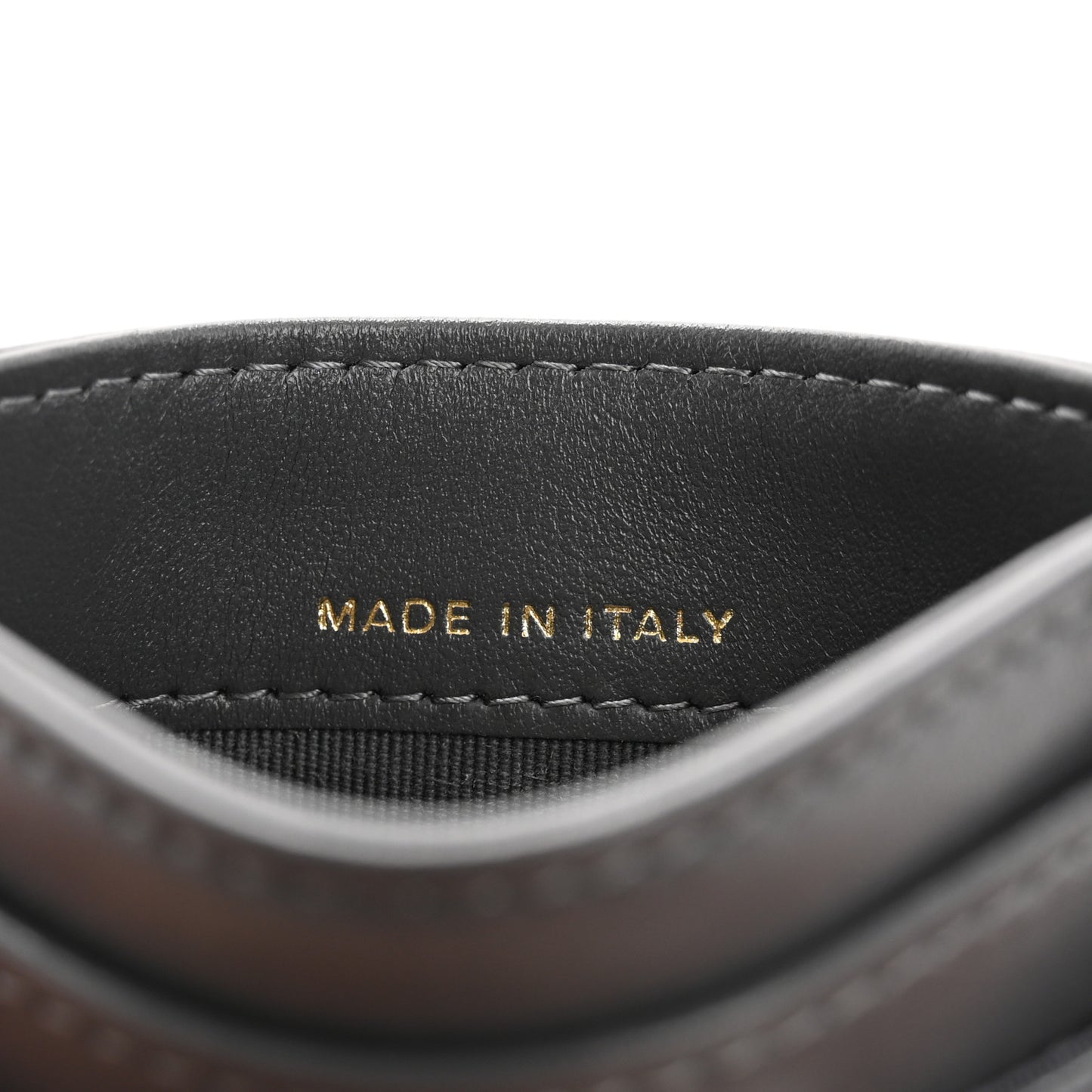 Lambskin Quilted Chanel 19 Card Holder Dark Grey