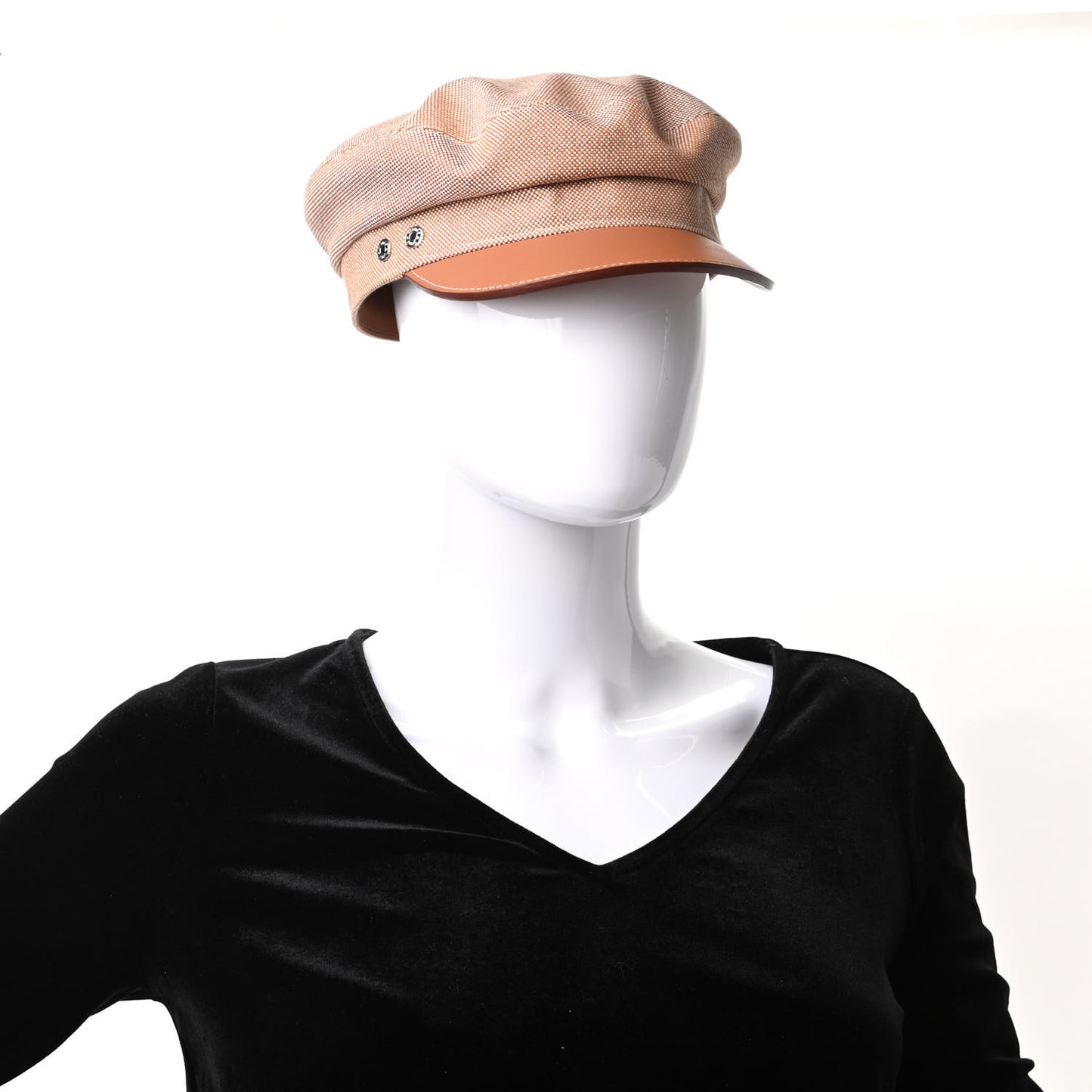 Cotton Silk Swift Clou de Selle Vauban Cap 58 Marron Alezan Gold