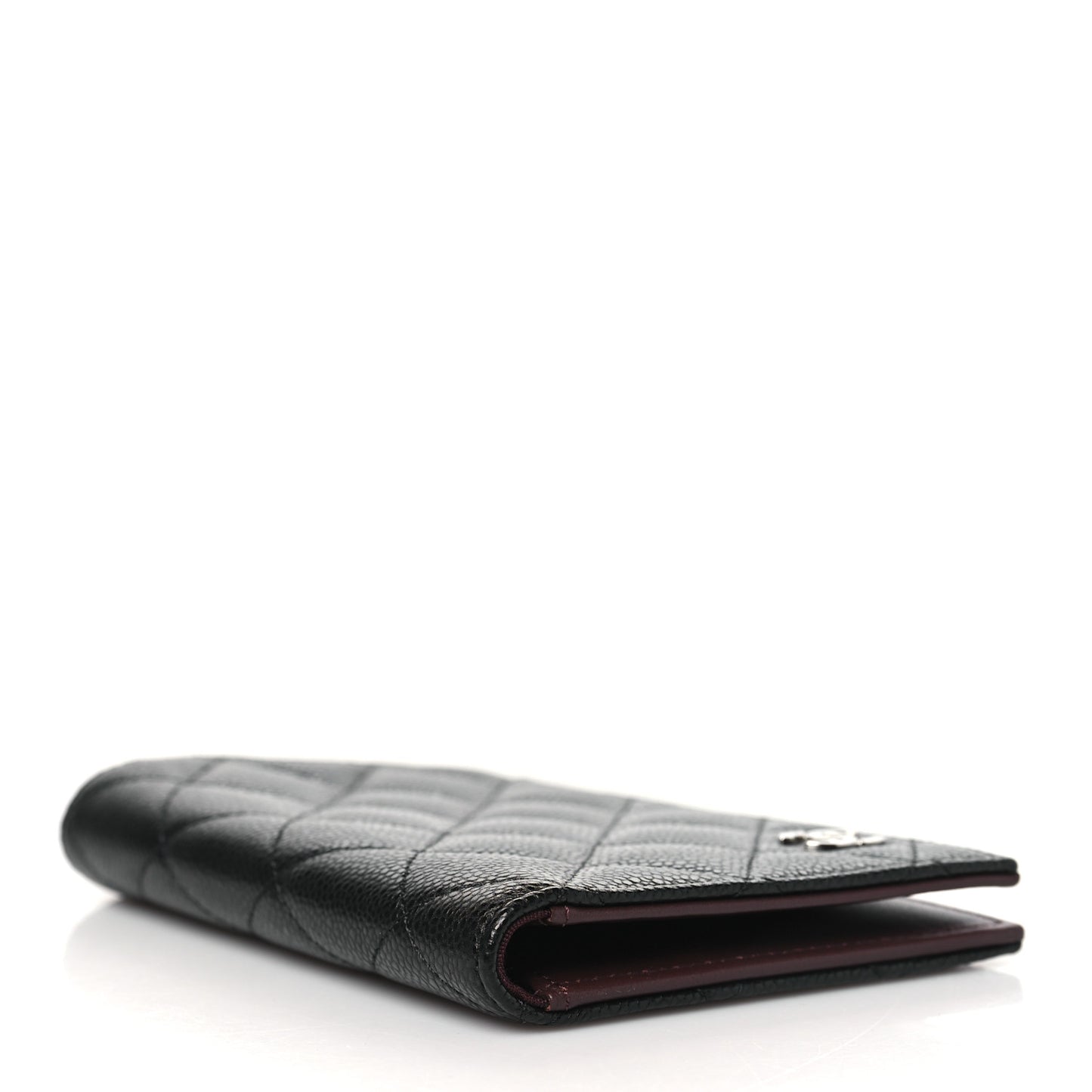 Caviar Quilted Passport Holder Black
