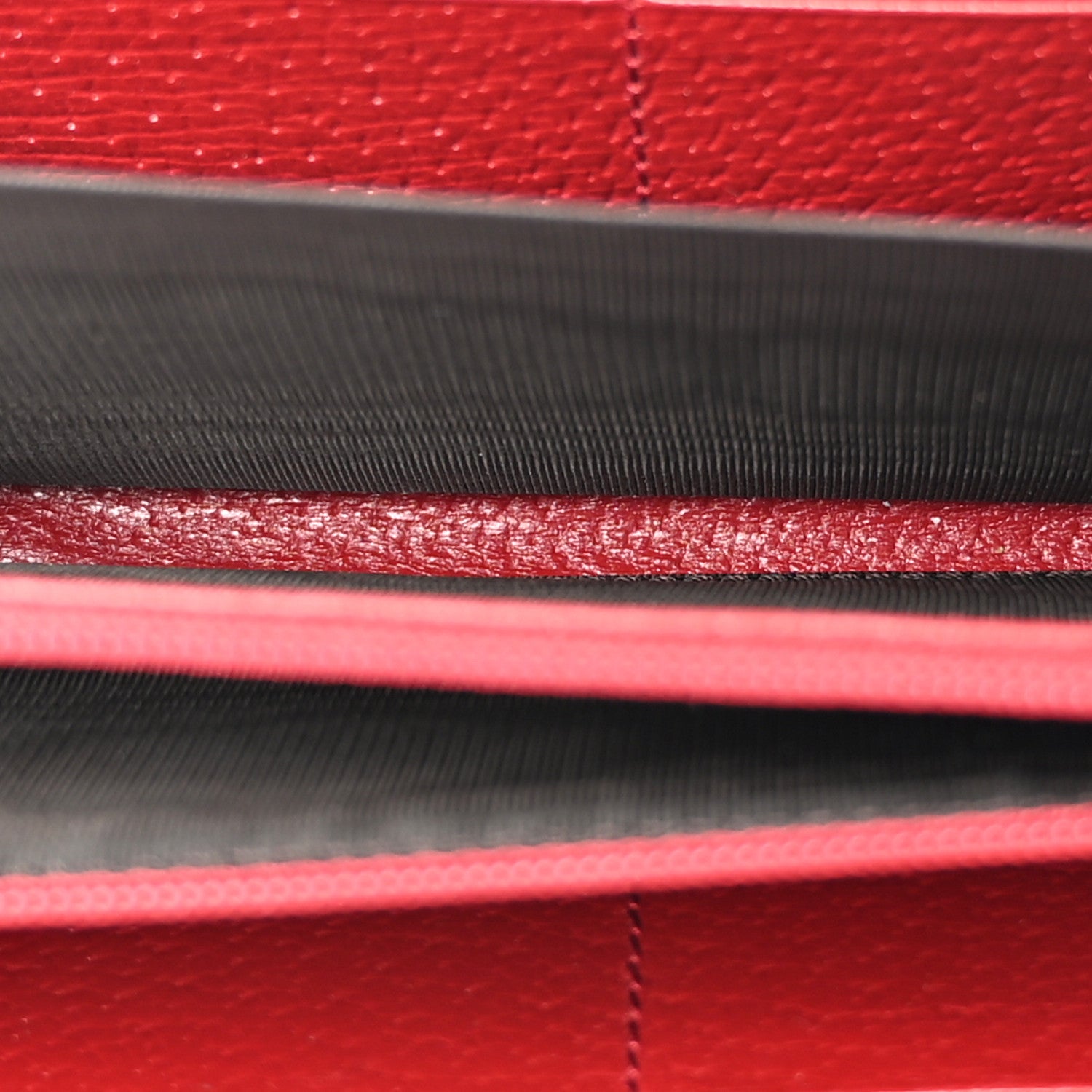 Gucci GG Supreme Monogram Tian Zip Around Wallet Beige Multicolor Red 5 of 15