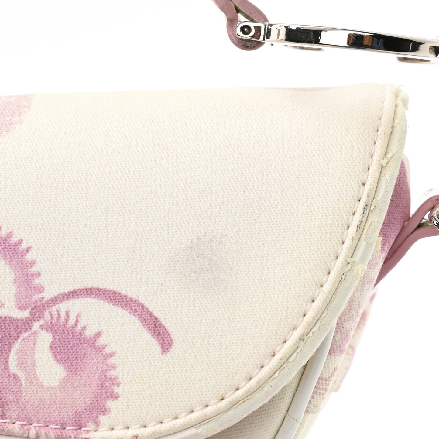 Monogram Floral Saddle Bag Pink