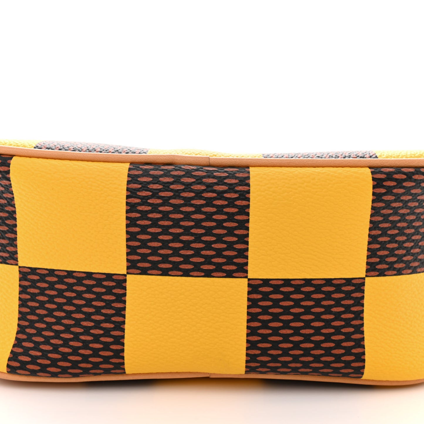 Damier Pop Chess Messenger Jaune Mat