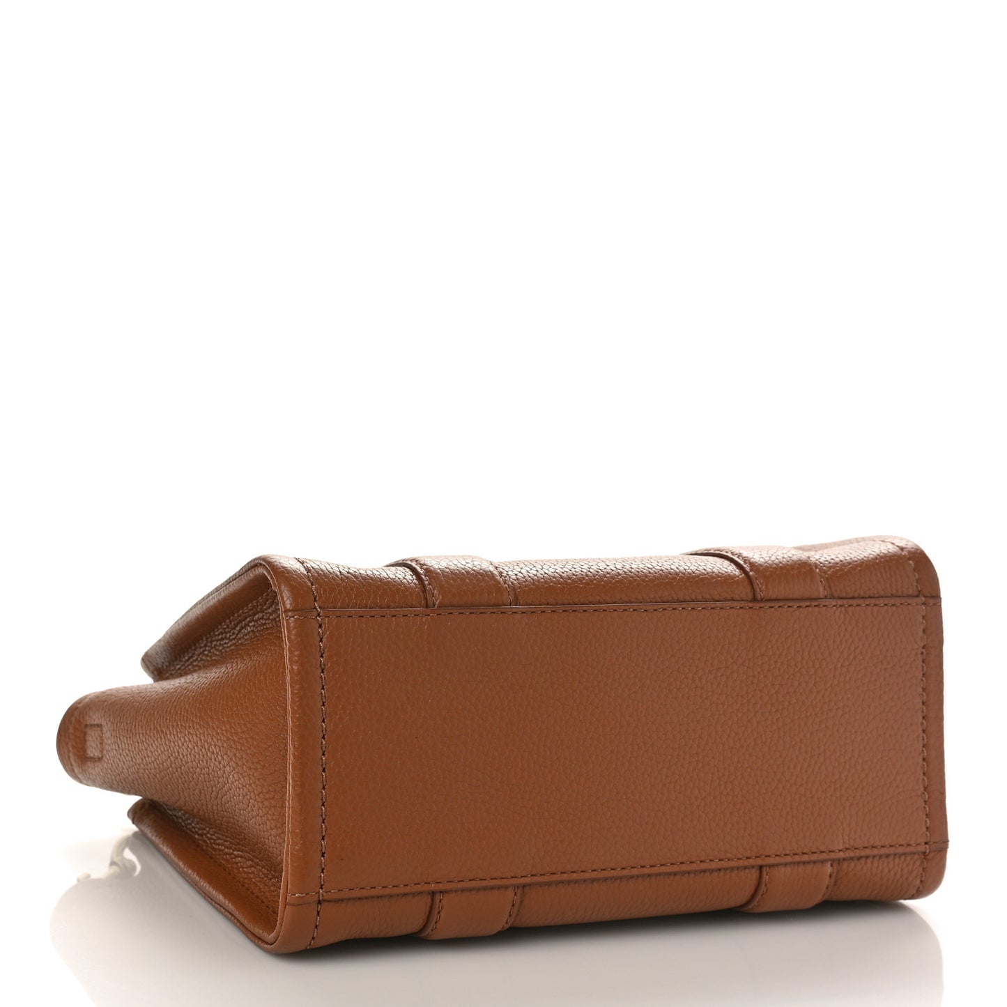 Grained Calfskin Small The Tote Bag Argan Oil