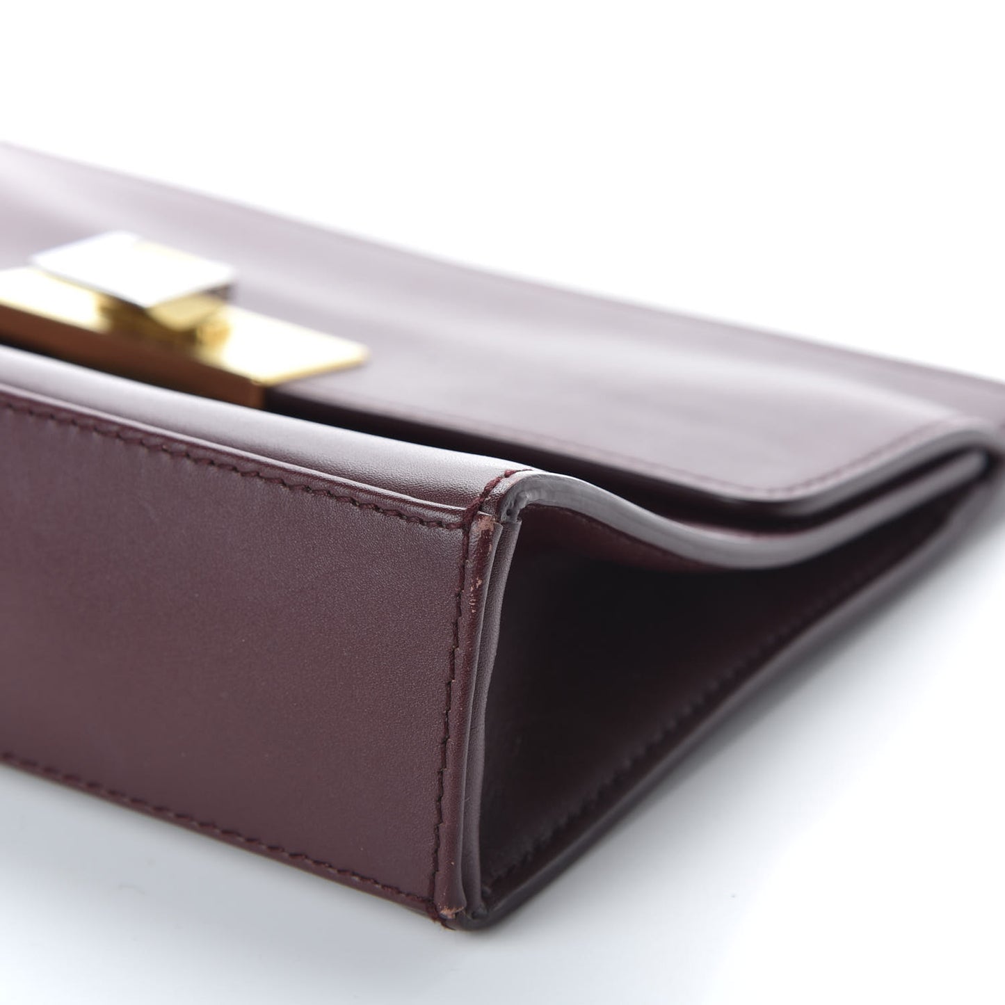 Veau Le Dix Clutch Aubergine