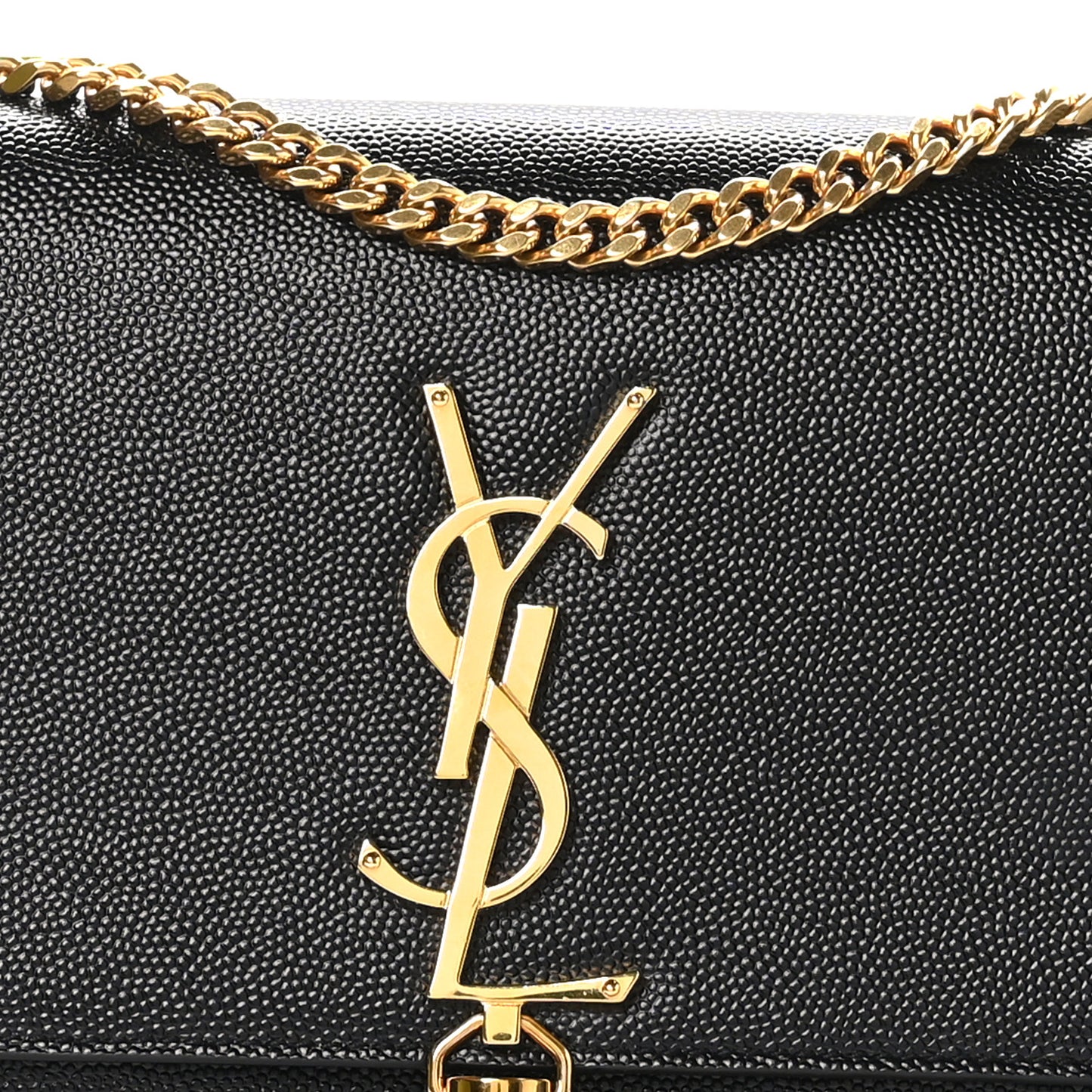 Grain De Poudre Small Classic Monogram Kate Tassel Satchel Black