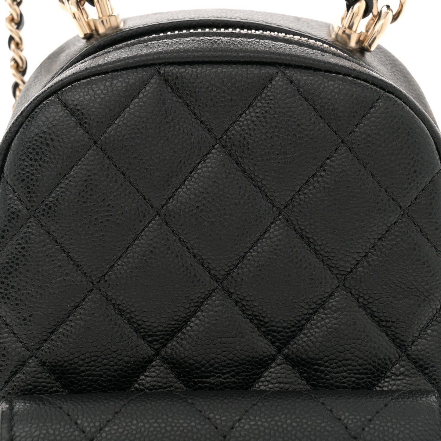 Caviar Quilted CC Mini Classic Backpack Black