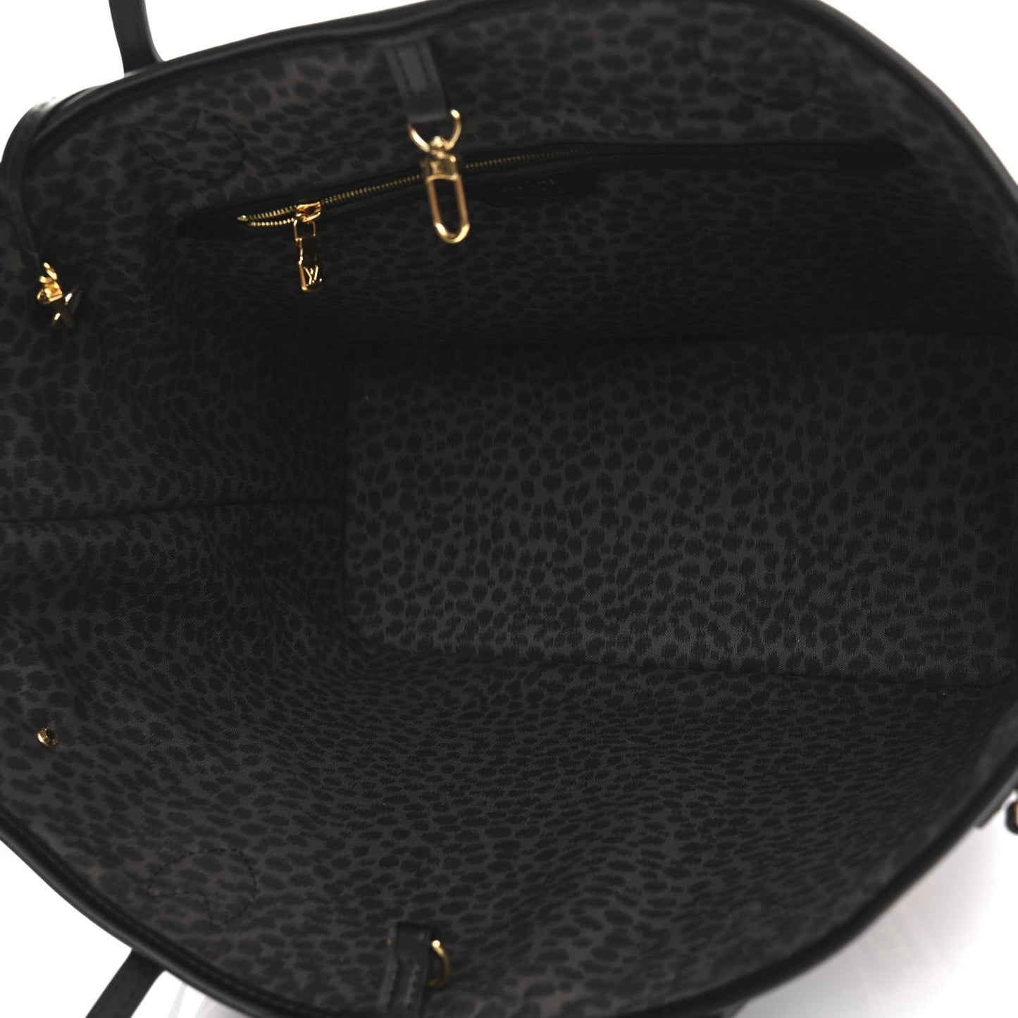 Monogram Giant Wild At Heart Neverfull MM Black