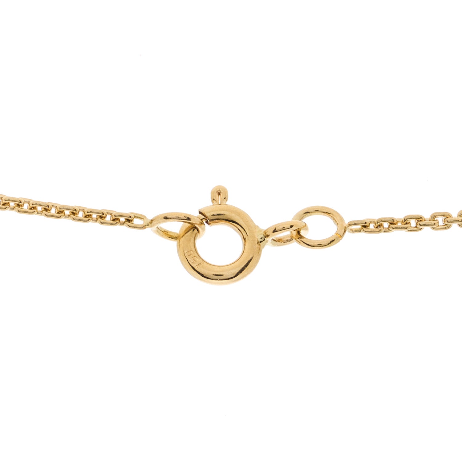 Louis Vuitton 18K Yellow Gold Diamond Small LV Volt One Pendant Necklace 3 of 4