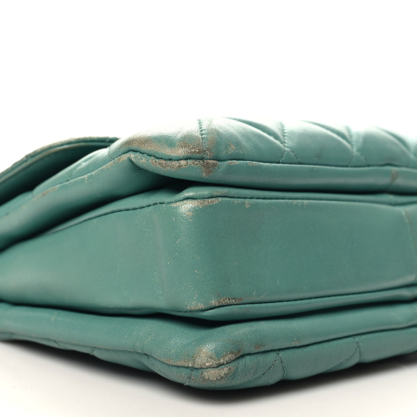 Lambskin Quilted Small Trendy CC Flap Dual Handle Bag Green