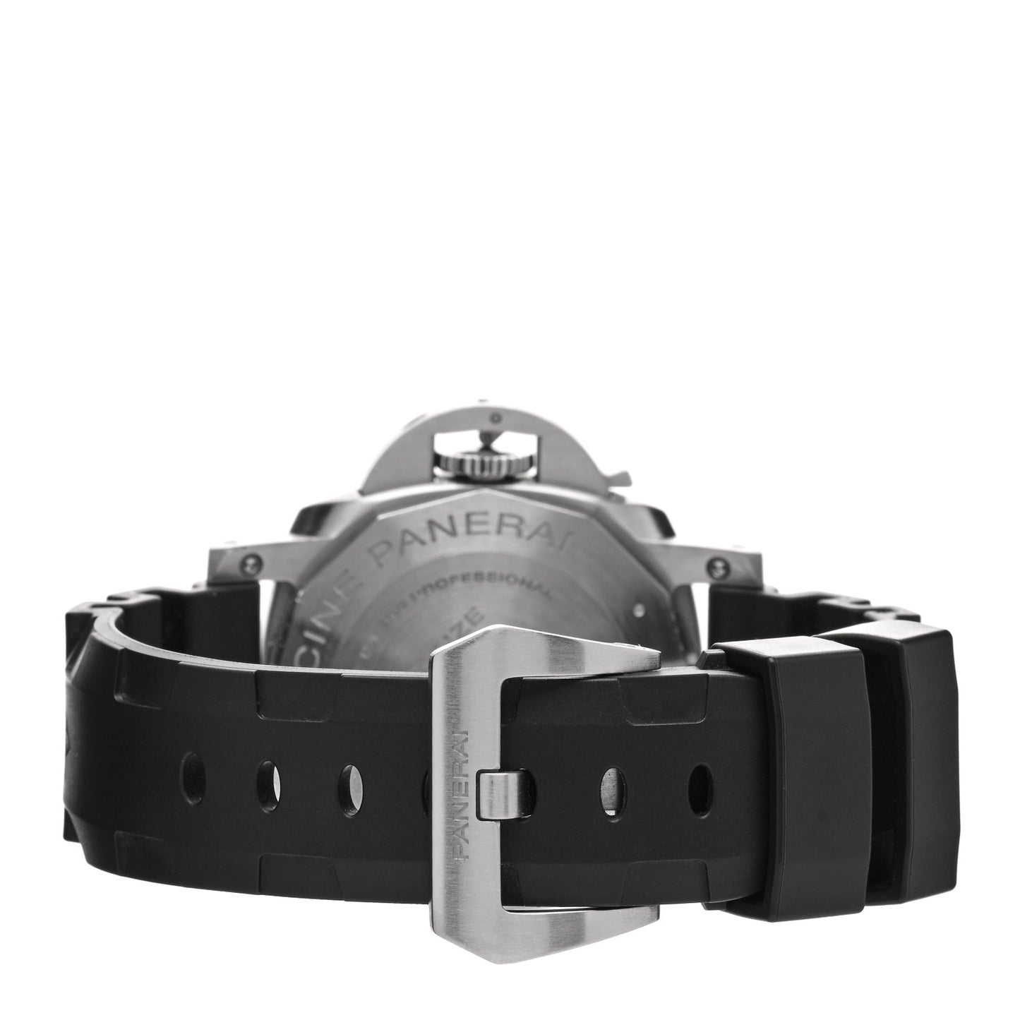 Stainless Steel Rubber 42mm Luminor Submersible Automatic Watch Black PAM00973