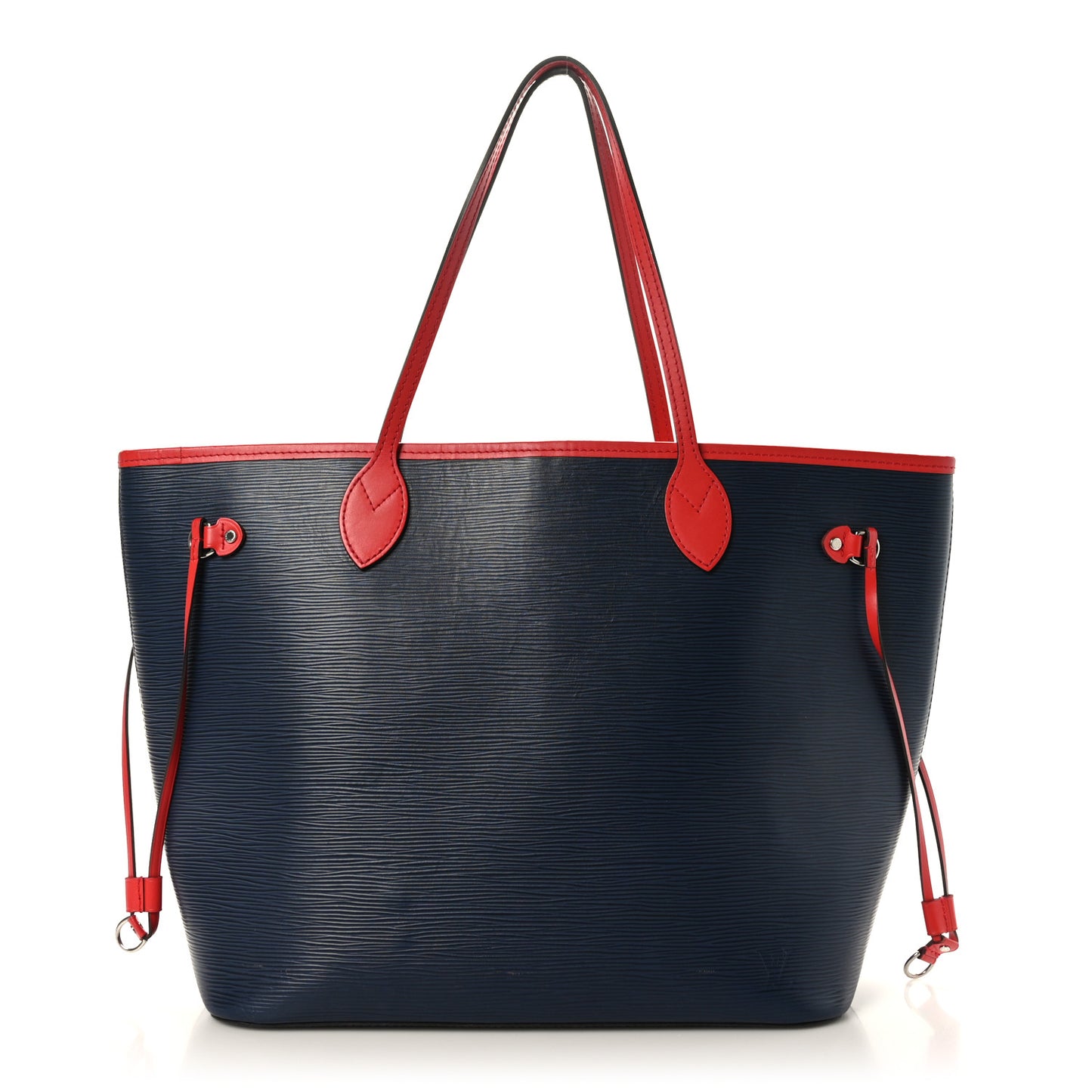 Epi Neverfull MM Indigo Coquelicot