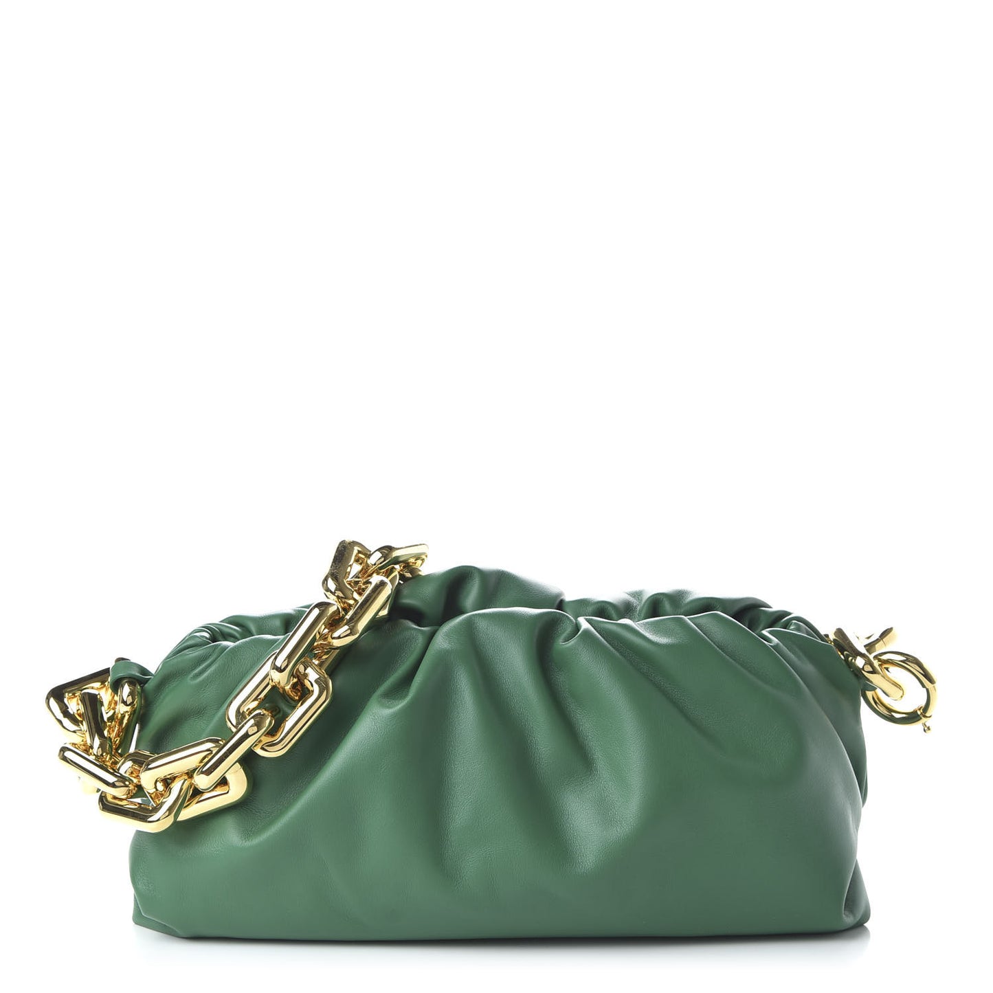 Calfskin The Pouch Chain Racing Green