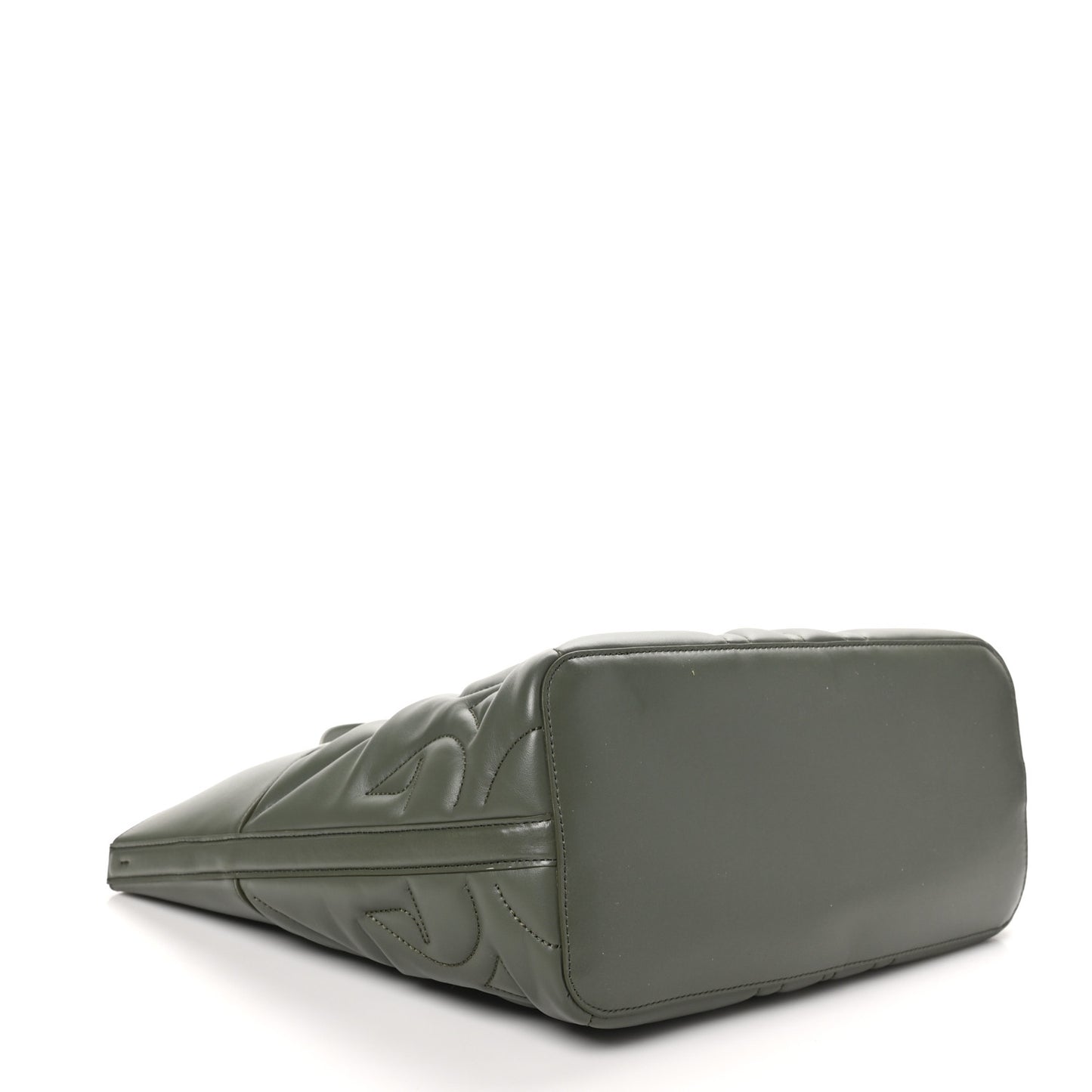 Calfskin Quilted Small The Bow Bag Green