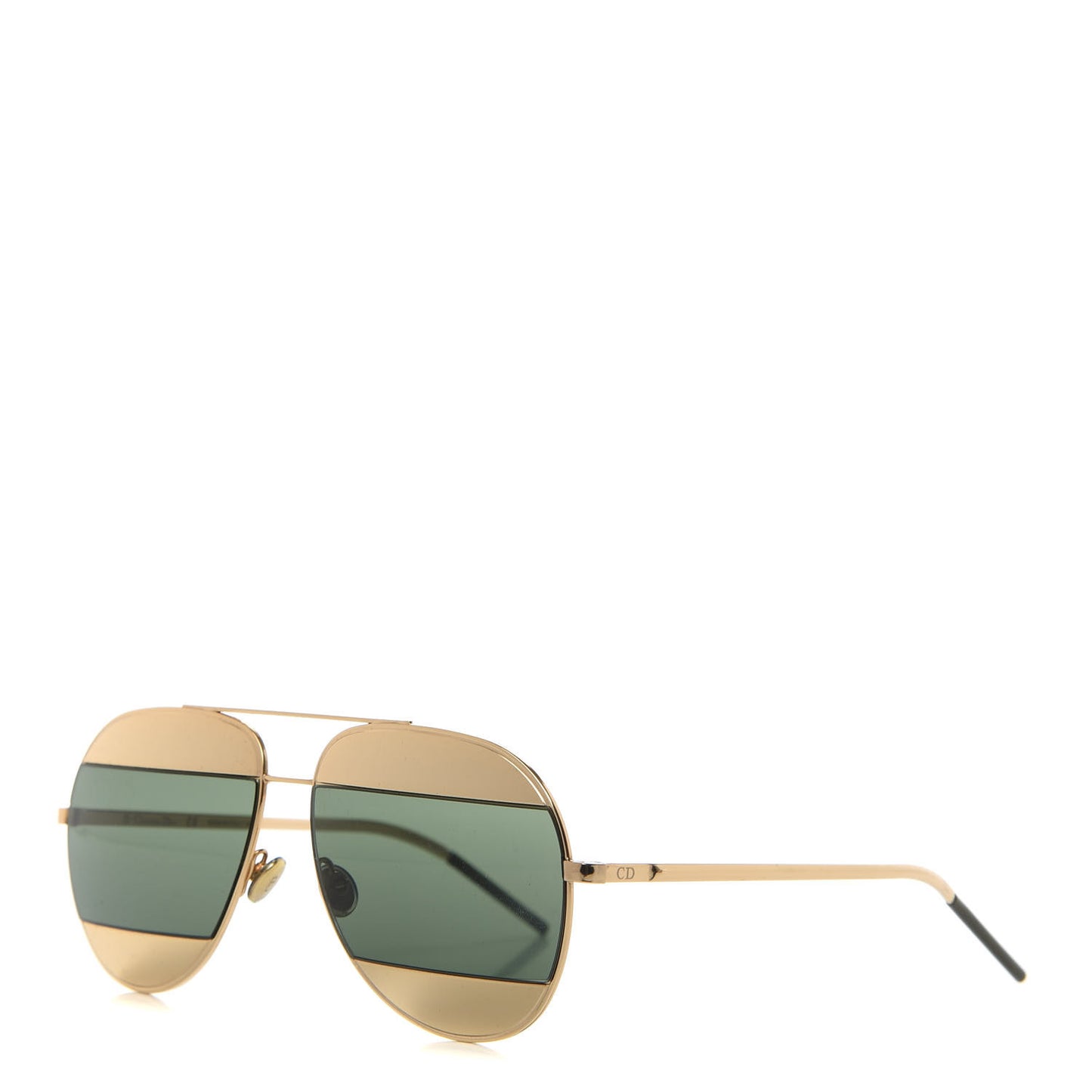 Metal Split 1 Aviator Sunglasses Gold