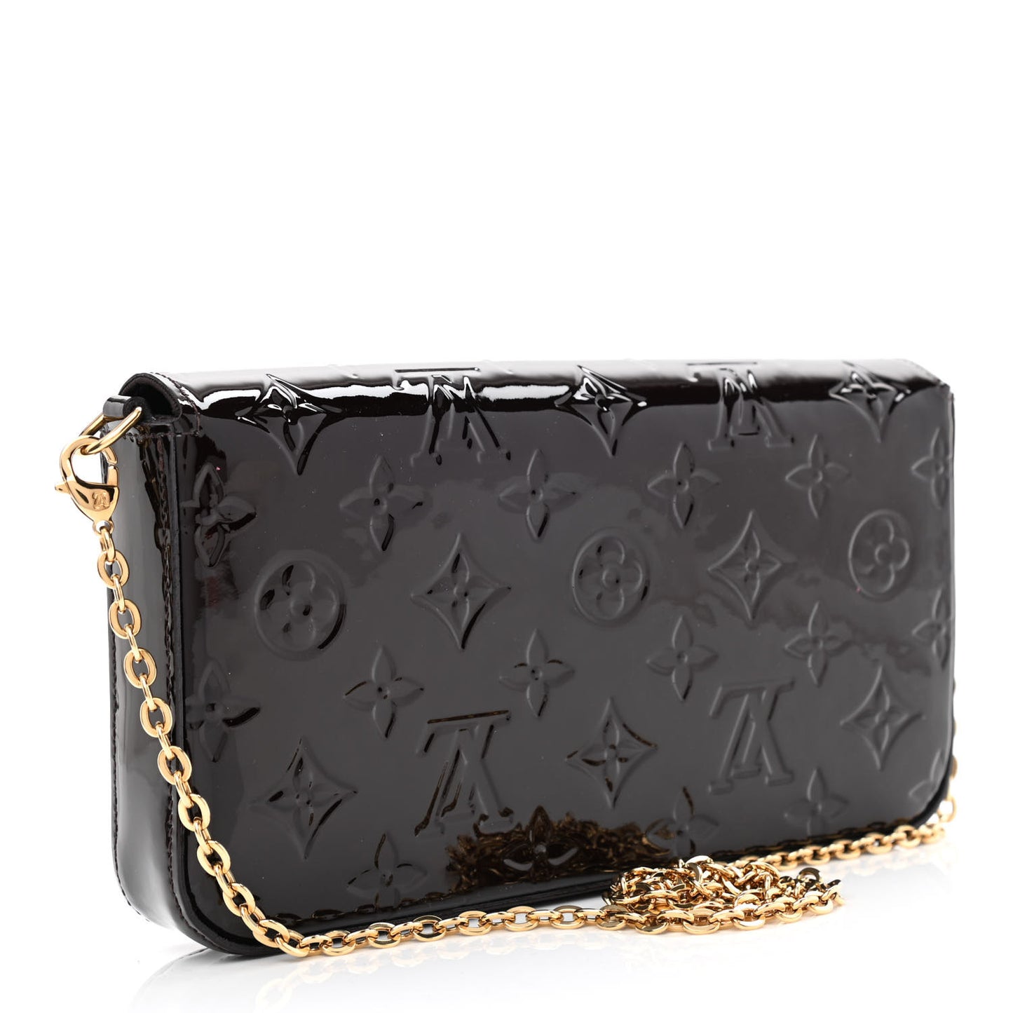 Vernis Pochette Felicie Chain Wallet Amarante