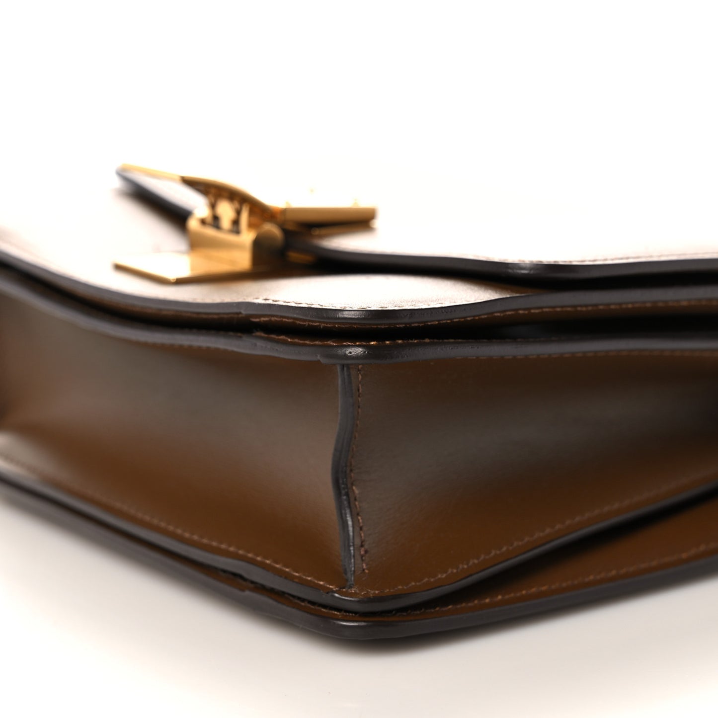 Smooth Calfskin Small Classic Box Flap Bag Camel