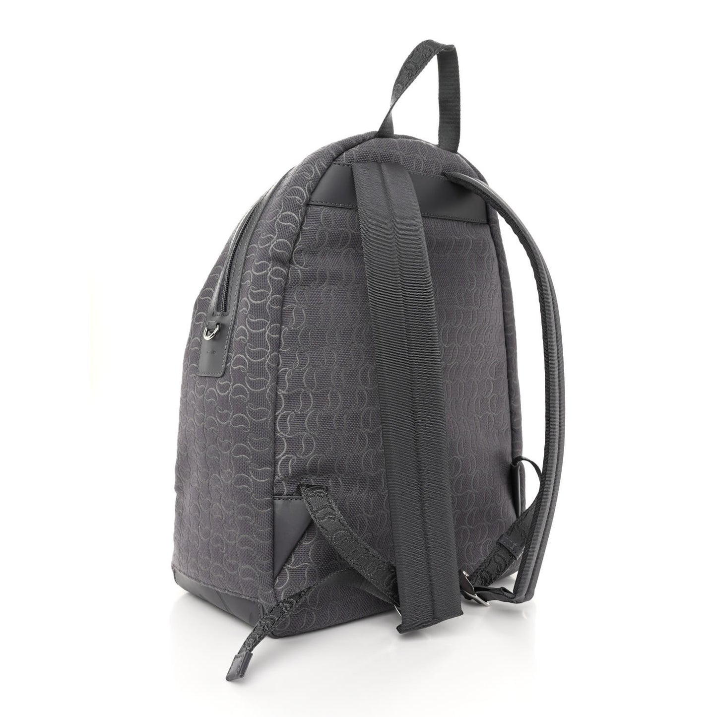 Logo Jacquard Zip N Flap Backpack Grey