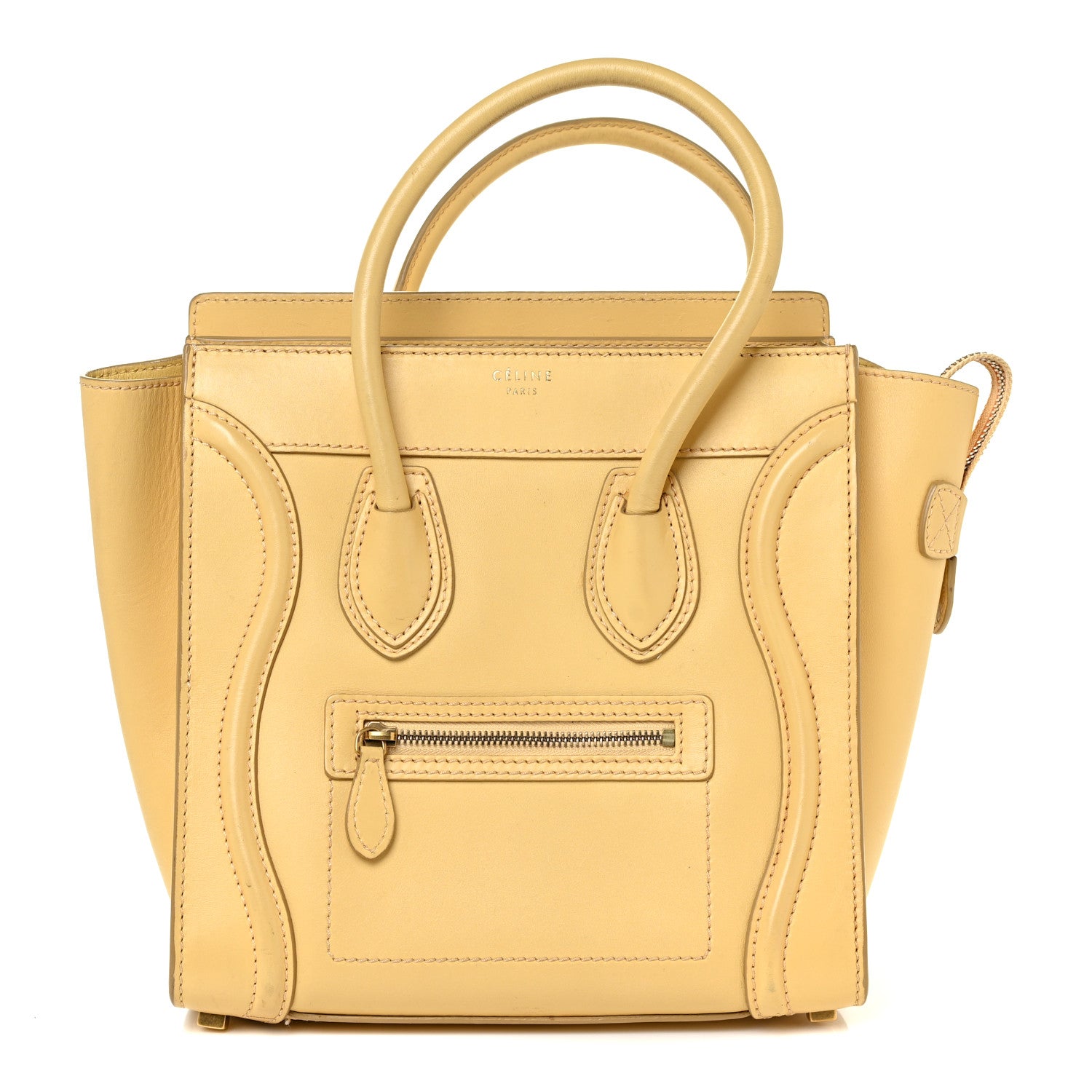 Celine Smooth Calfskin Micro Luggage Butter 1 of 21