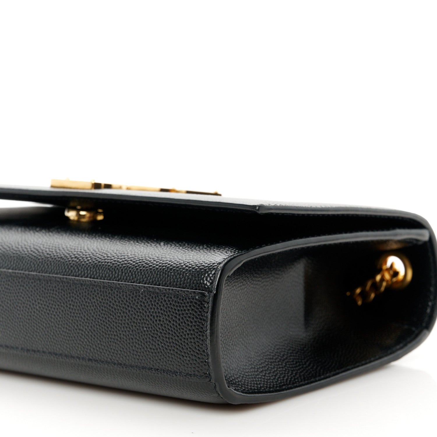 Saint Laurent Grain De Poudre Small Monogram Kate Satchel Black 11 of 11