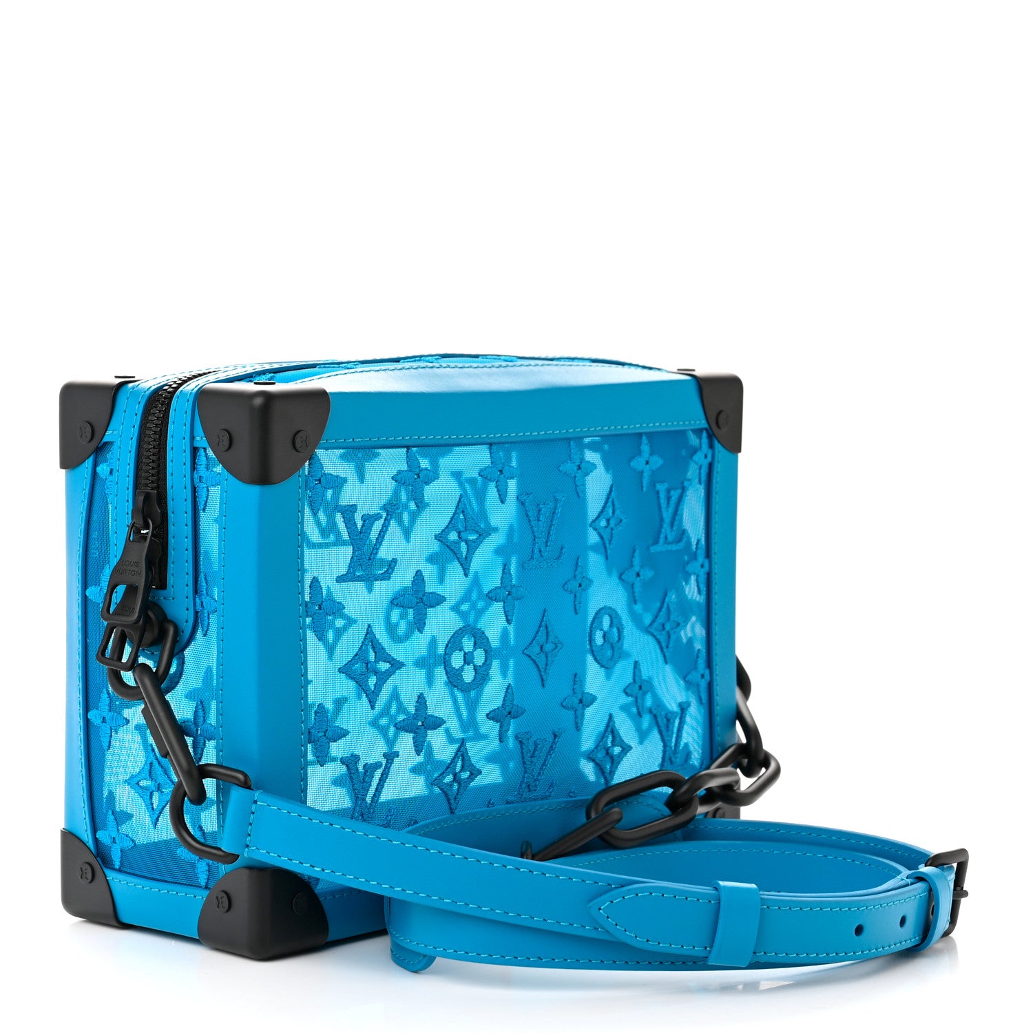 Louis Vuitton Monogram See Through Soft Trunk Turquoise 3 of 9