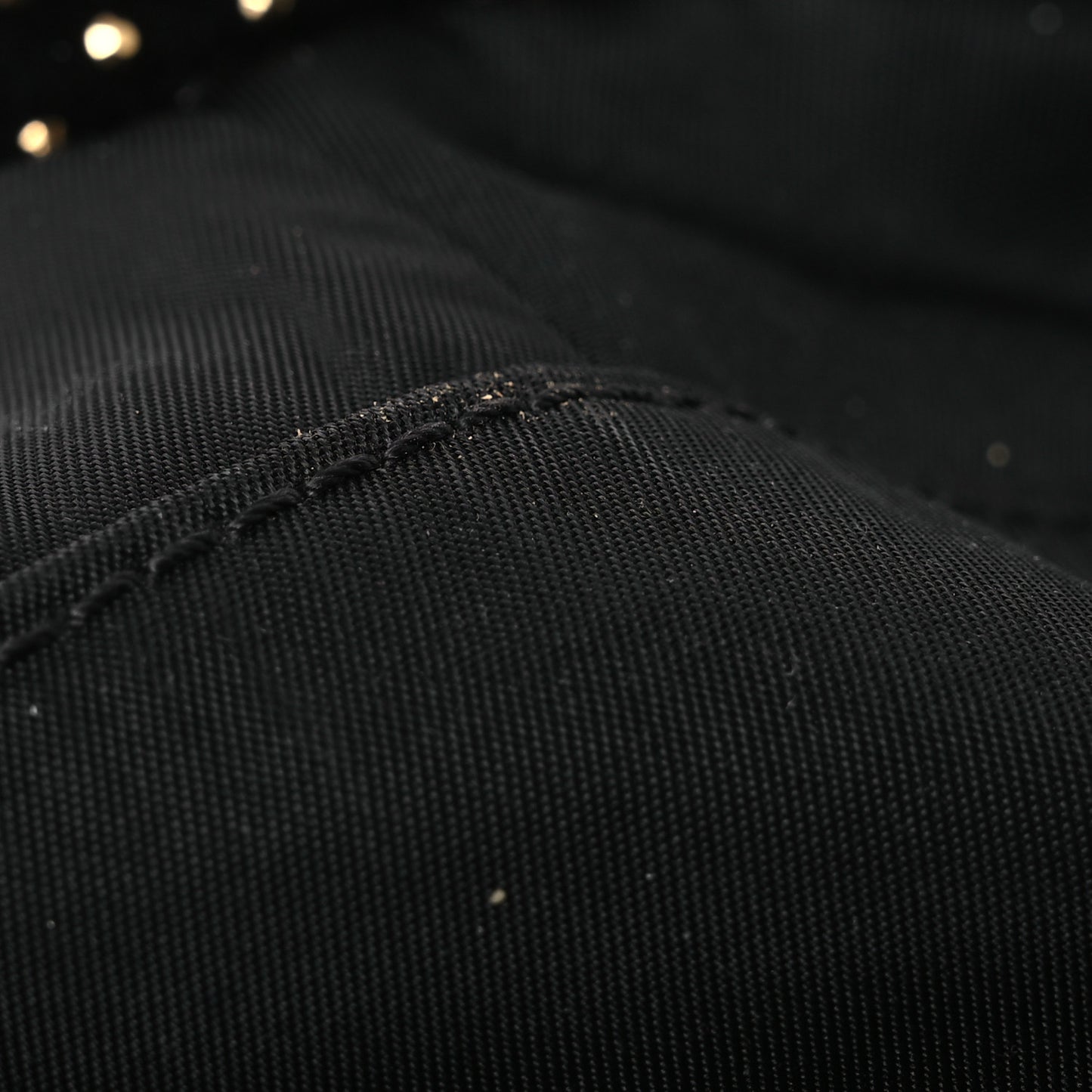 Nylon Goatskin Studded Palazzo Medusa Backpack Black