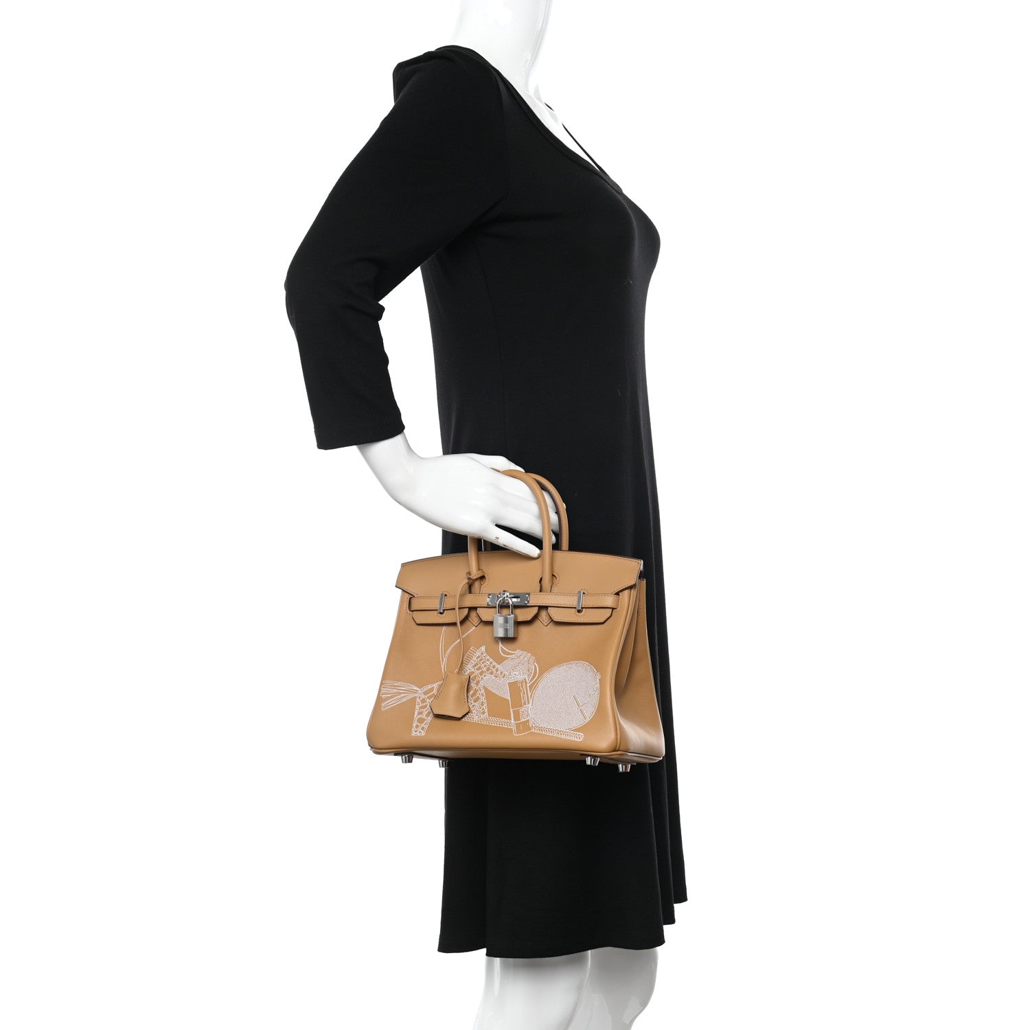Hermes Swift In & Out Birkin 25 Biscuit 2 of 12