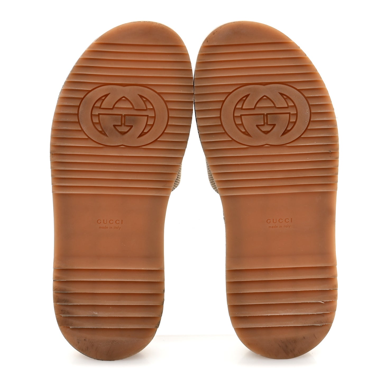 Monogram Maxi GG Angelina Platform 55mm Slide Sandals 38.5 Camel Ebony