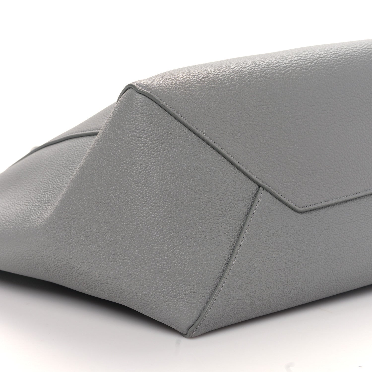 Celine Soft Grained Calfskin Small Belt Cabas Phantom Medium Grey 8 of 9