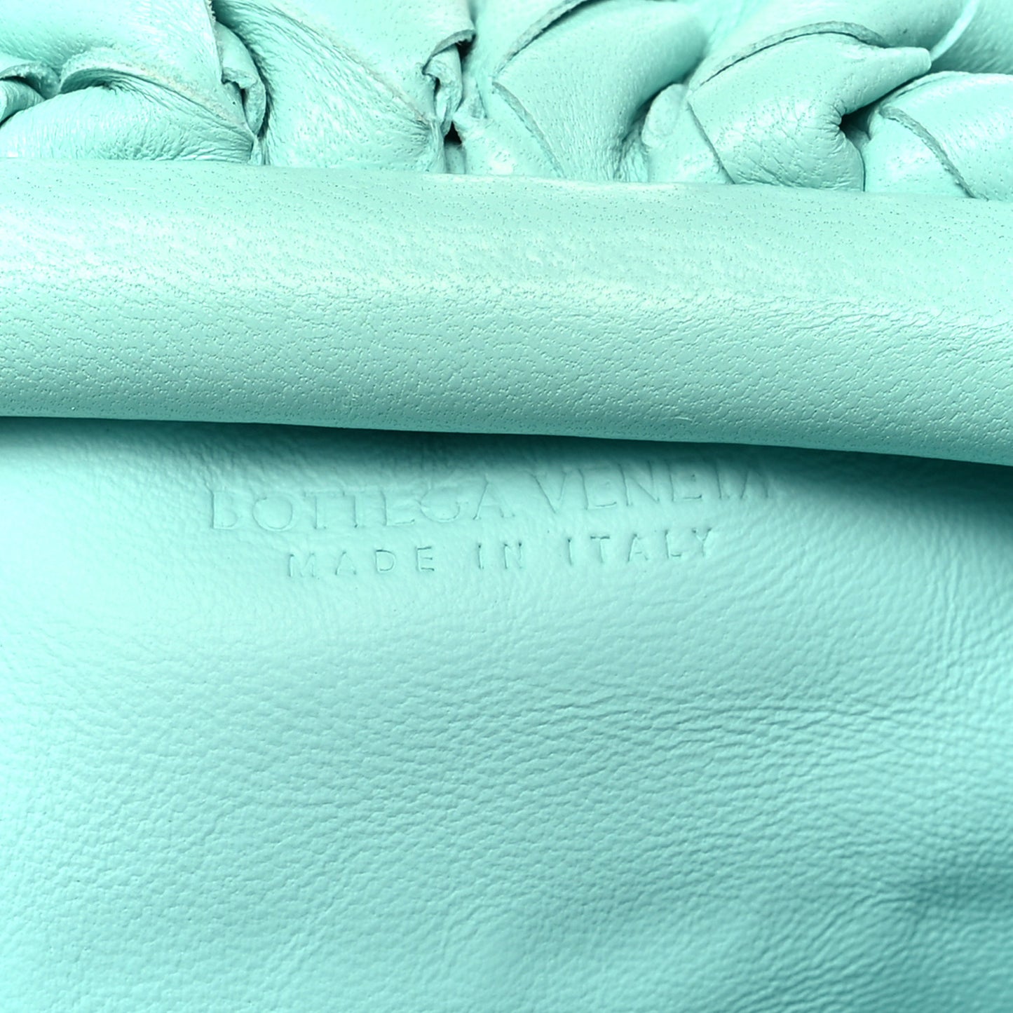Nappa Intrecciato The Mini Pouch Celadon
