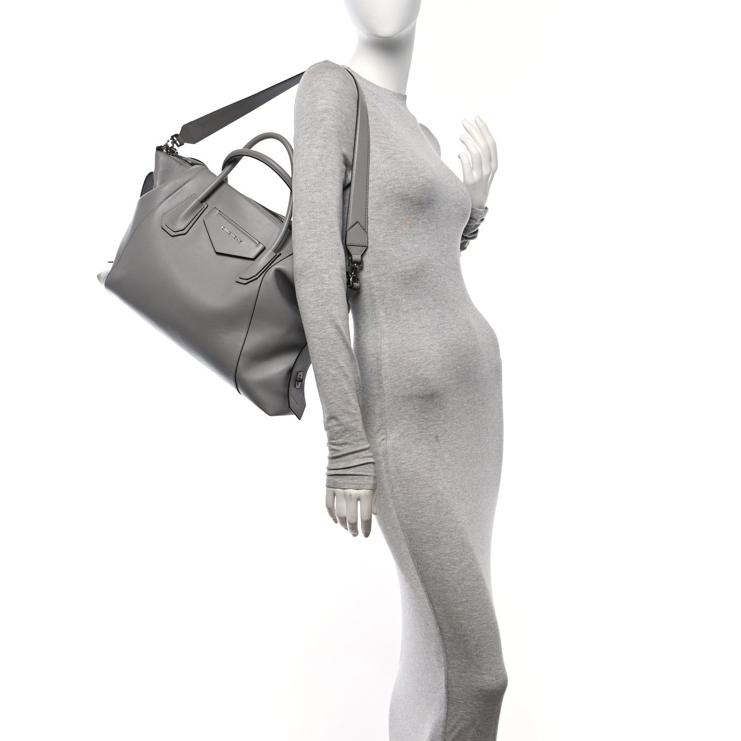 Givenchy Soft Calfskin Medium Soft Antigona Pearl Grey 3 of 10