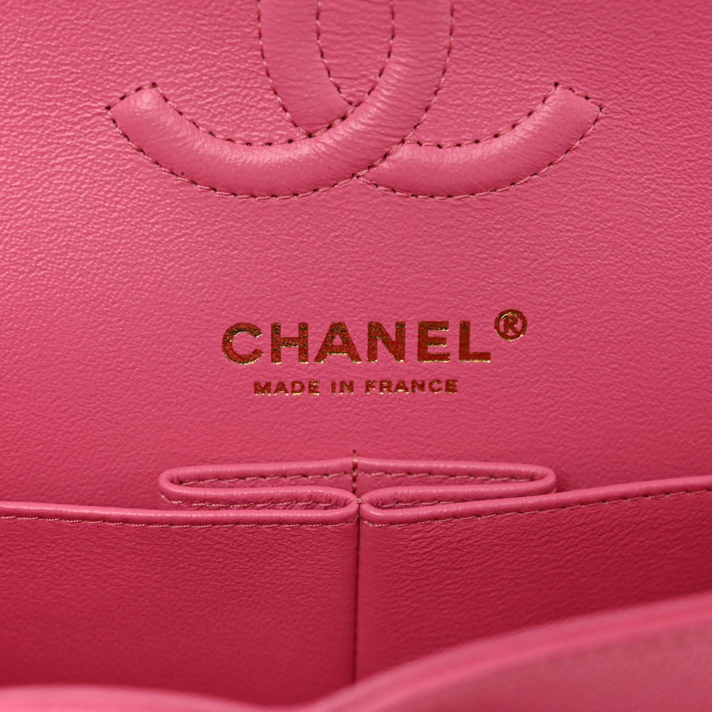 Caviar Quilted Small Double Flap Pink